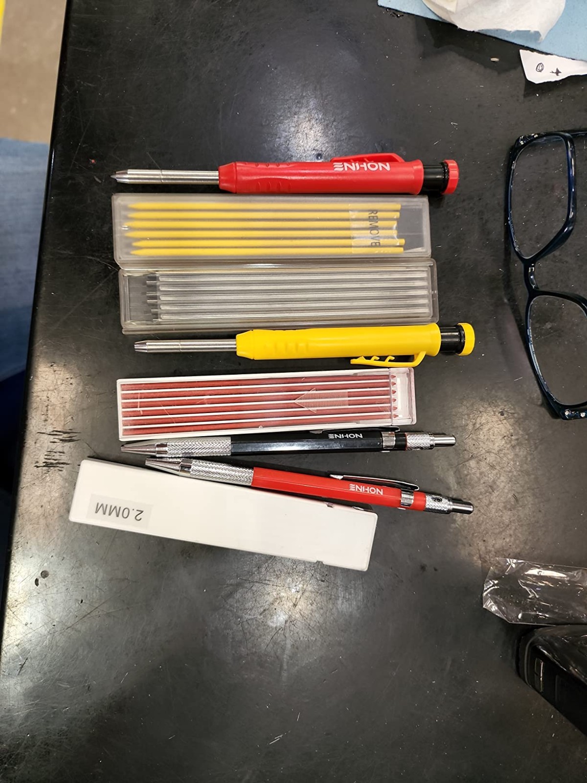 Enhon Mechanical Pencil Set with 4 Carpenter Pencils and 40 Construction Pencil