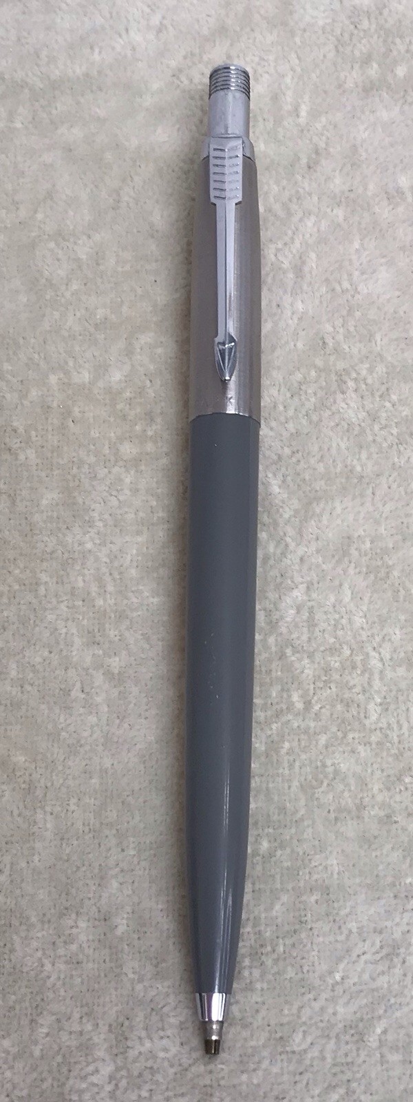 Vintage Parker Jotter Mechanical Pencil Gray Barrel & Stainless Steel Cap – USA