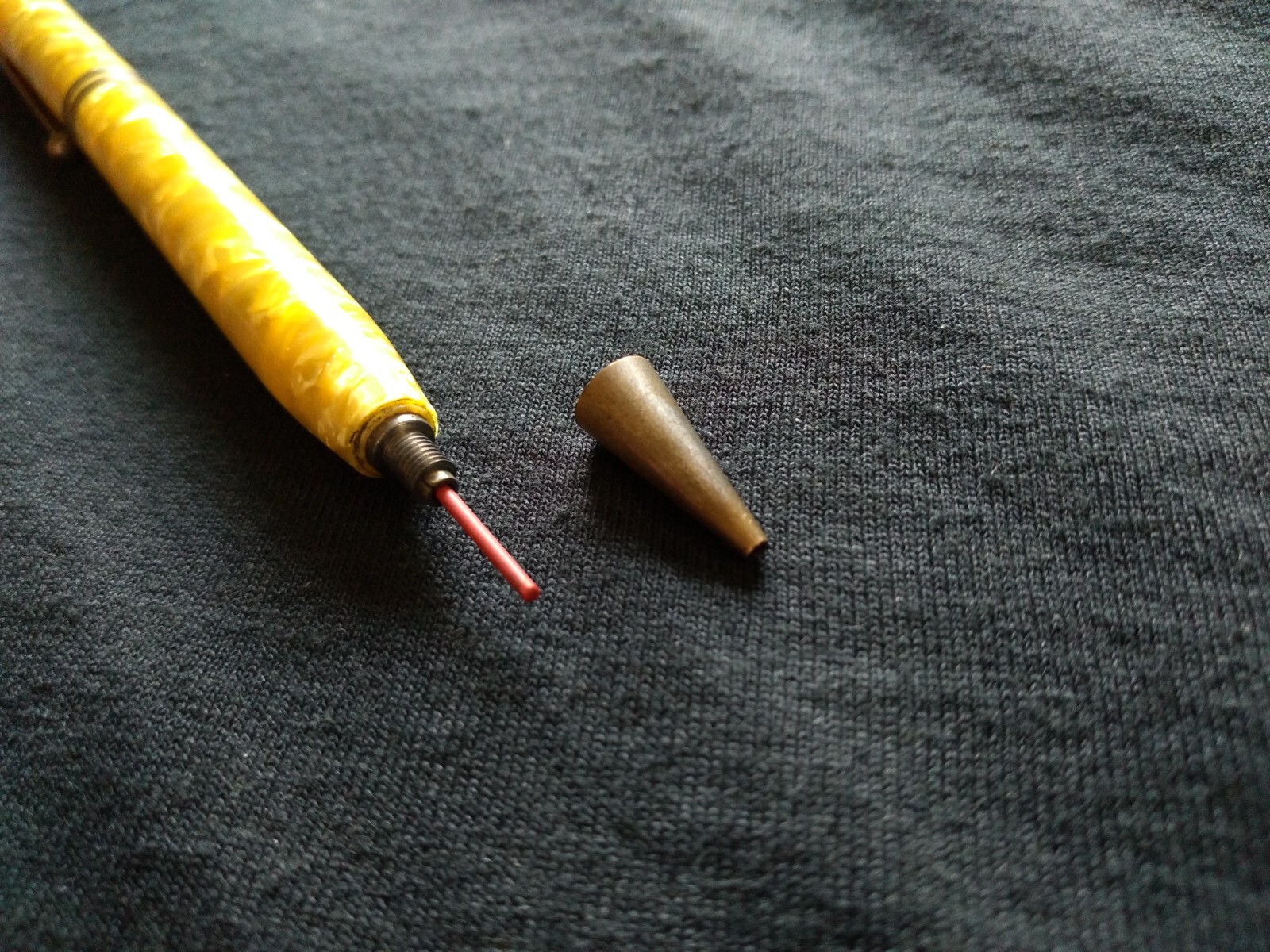 1940’s OSBORNE Marble / Celluloid & Metal Mechanical Pencil Made In USA *NICE*