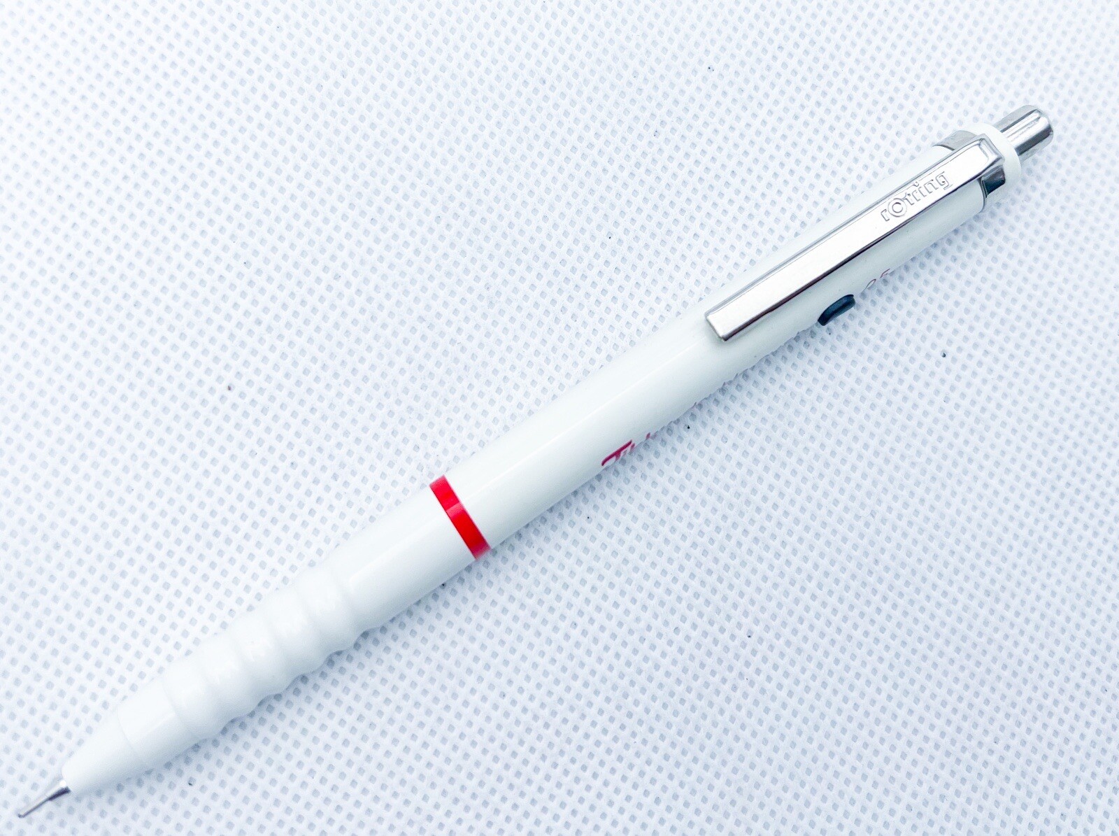 NOS Rotring Tikky Double Push retract mechanical pencil 0.5mm white
