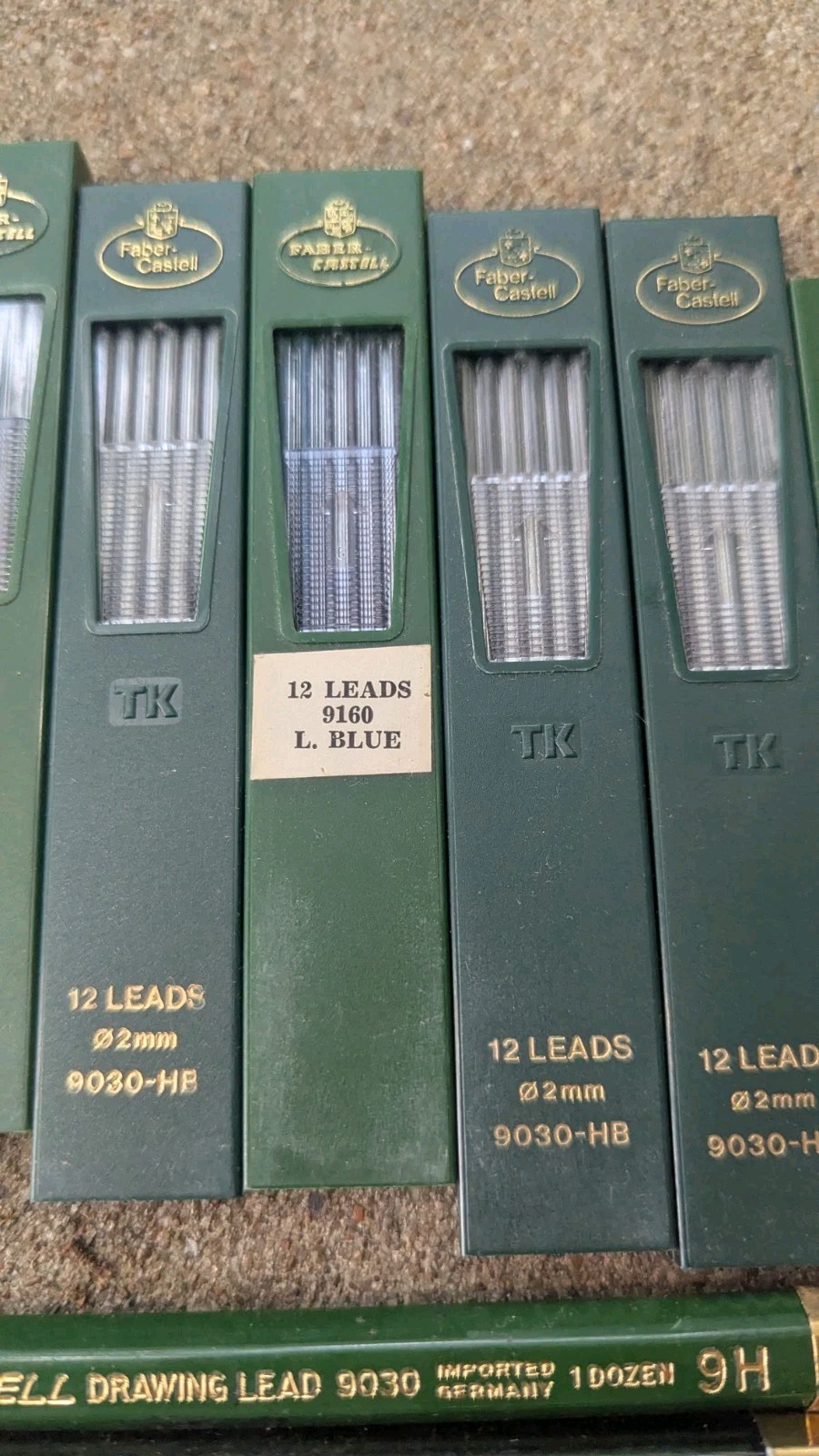 Big Lot 10 Packs Faber Castell Drawing Leads and Tubes Full Of Lead Germany