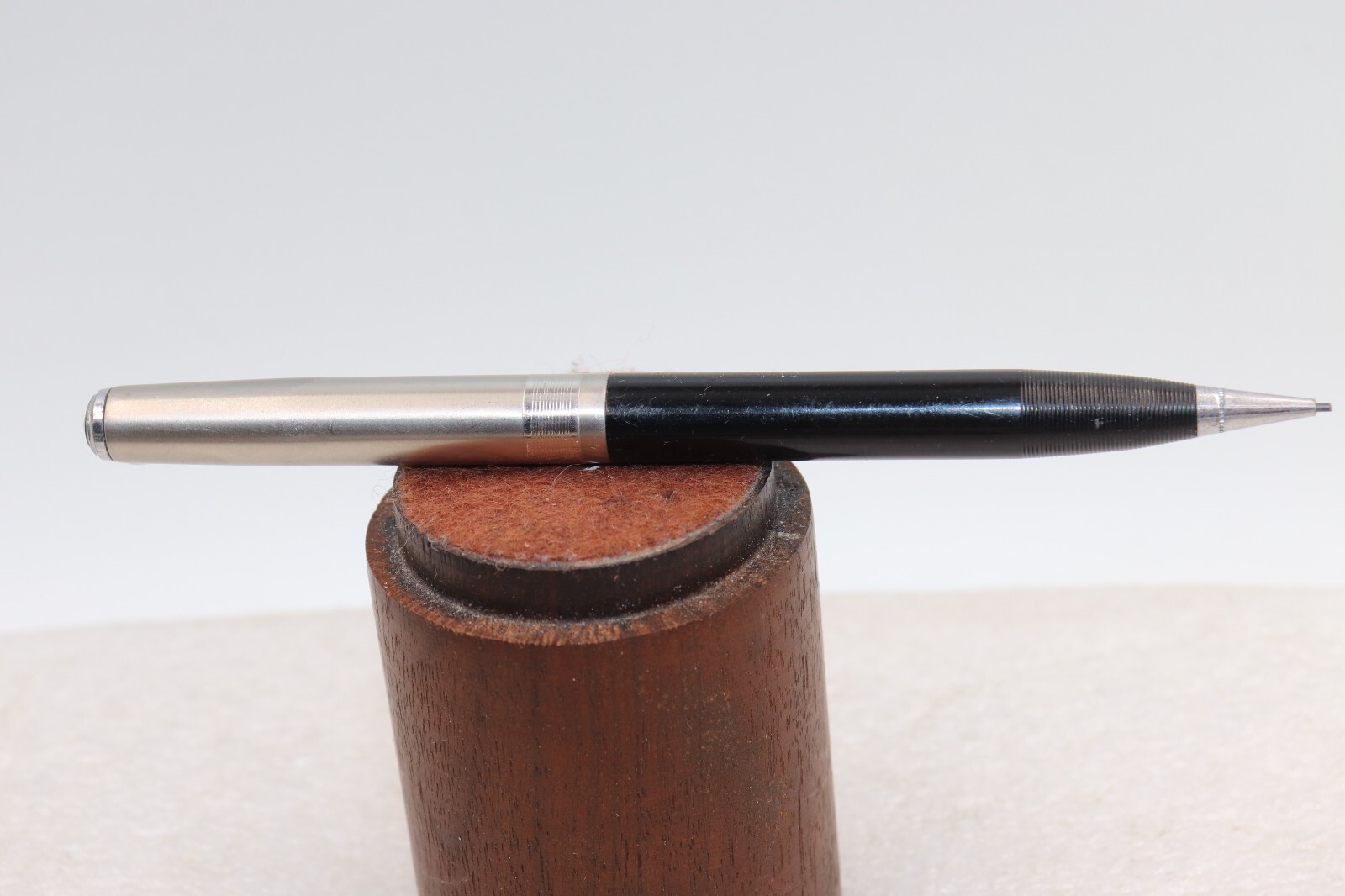 1937-1941 PARKER Stacked Coin Cap Mechanical Pencil Clear Cap Jewel