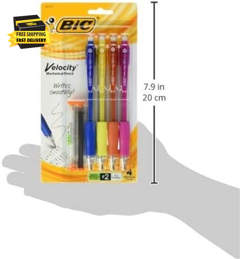 Velocity Mechanical Pencils, with Colorful Barrel, Medium Point (0.7 Mm), School