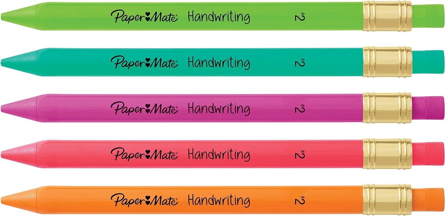 Paper Mate Handwriting Triangular Mechanical Pencil Set with Lead & Eraser Refil