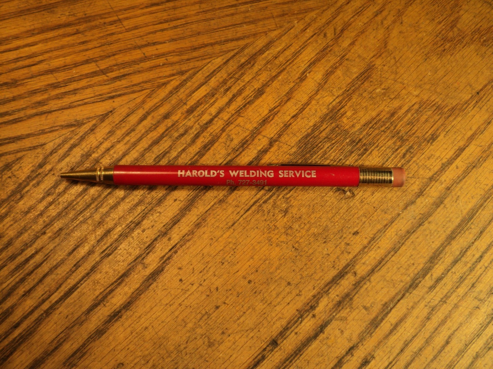 Vintage ReadyRiter Mechanical Pencil Harolds Welding Service Arrowsmith Ill
