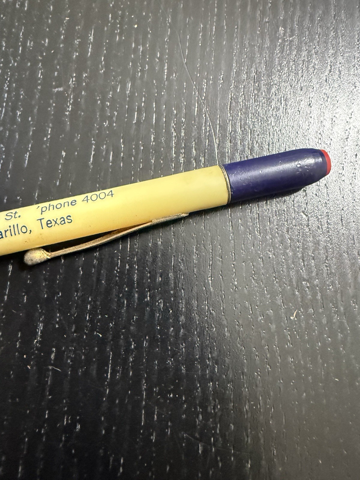 Amarillo Texas TX Old Vintage Adv Mechanical Pencil Automobile Credit Company Co