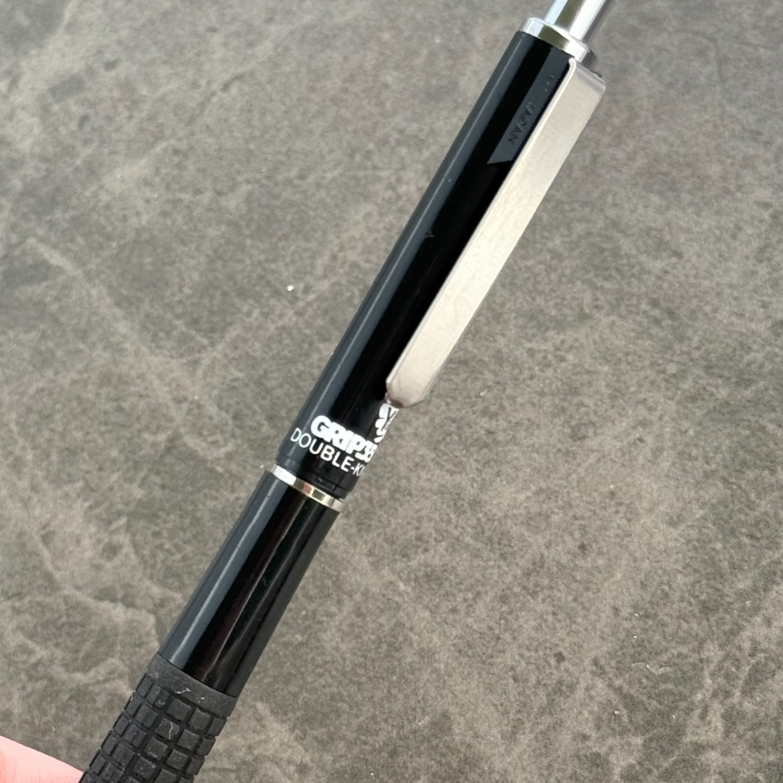 Y&C Grip 350 Double Knock Mechanical Pencil Vintage Black Japan – 0.5mm Lead