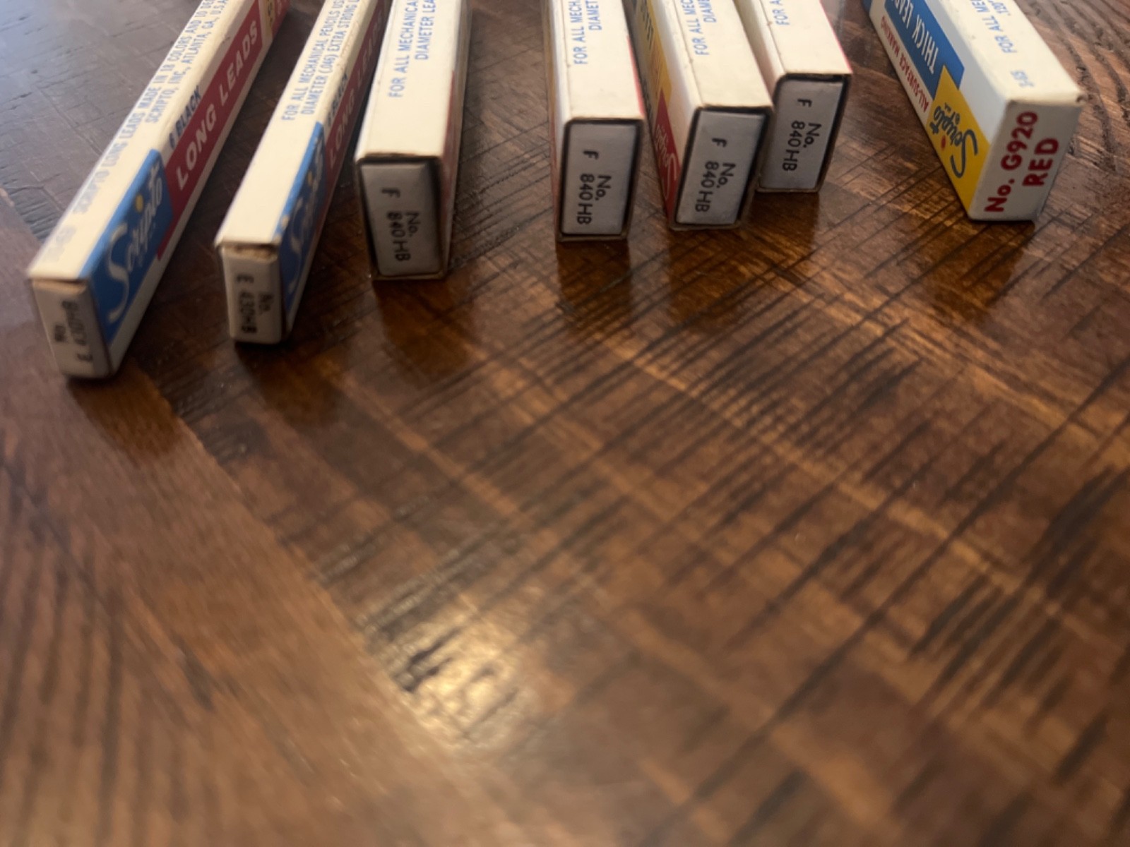 SCRIPTO vintage long, thin, thick leads, lot of 7 total NOS