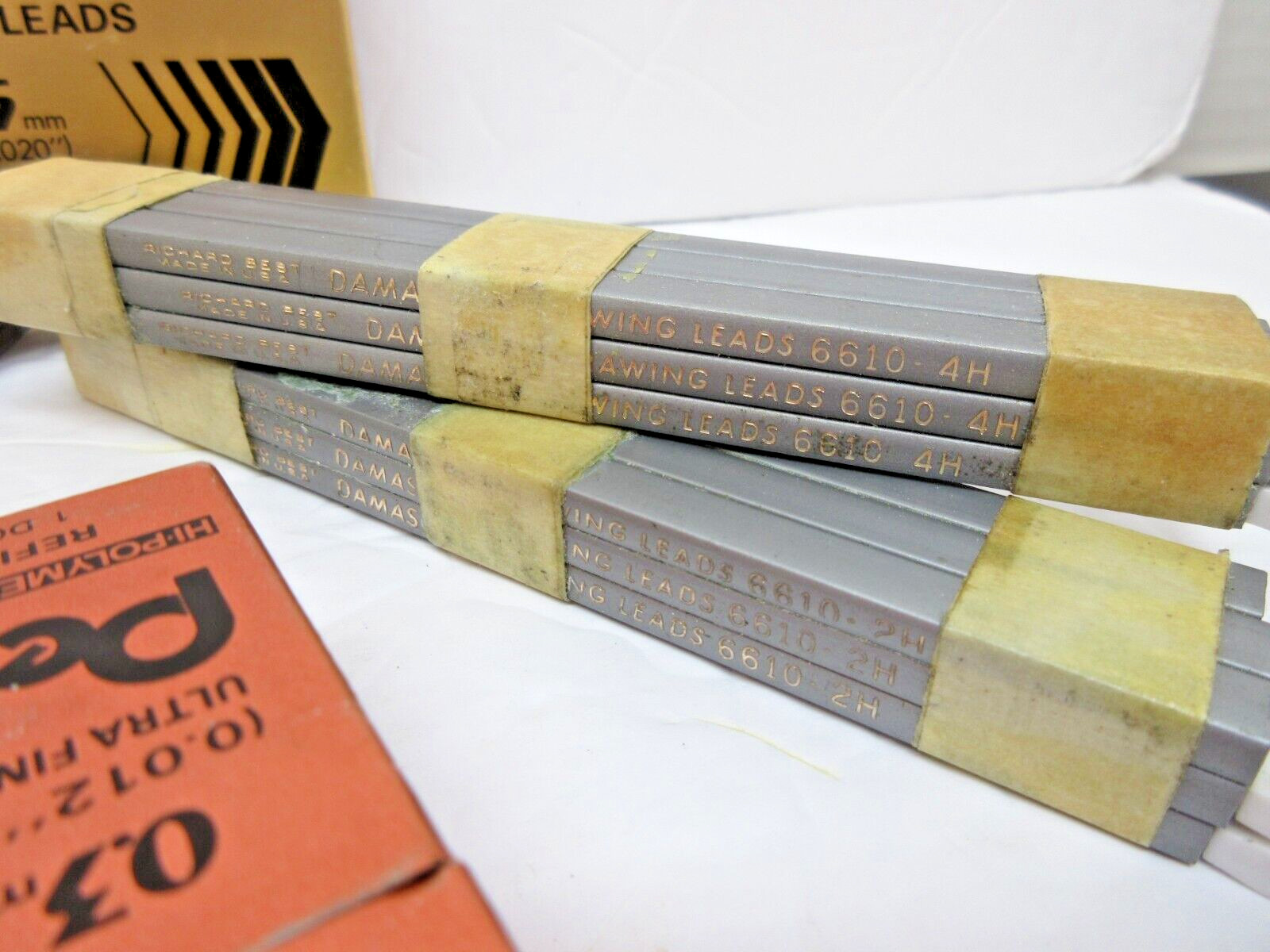 Huge Lot 450 Pencil Leads Collection Artist Drawing Mechanical Pencil Vtg-Modern