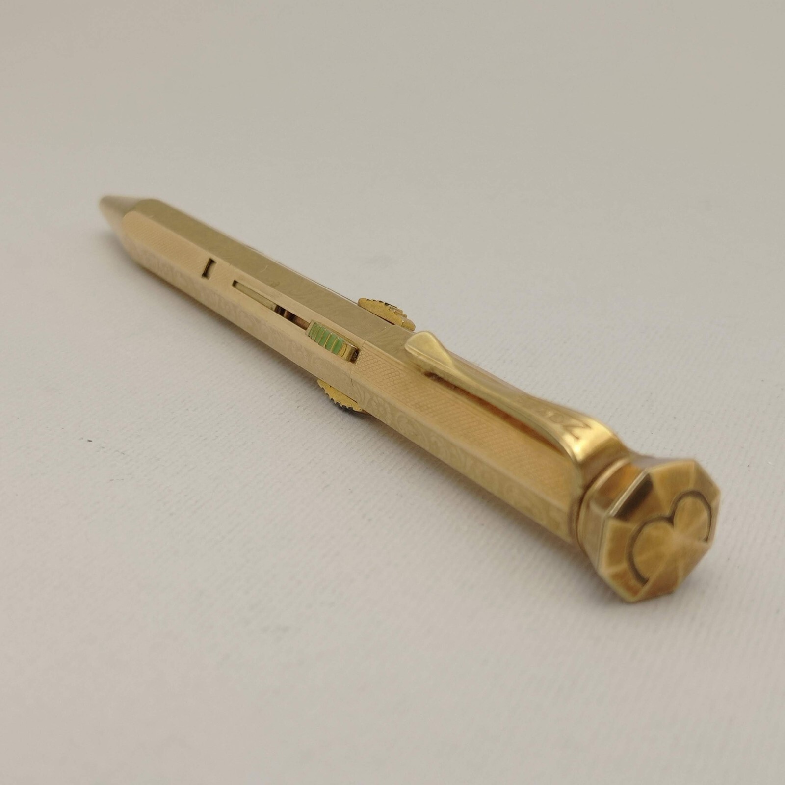 FEND NORMA Patent Gold Plated 4 Color Mechanical Pencil Excellent Unused VTG 30s