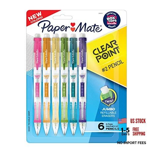 Clearpoint Mechanical Pencils – 0.7mm HB #2 Lead – 1 Count (Pack of 6)
