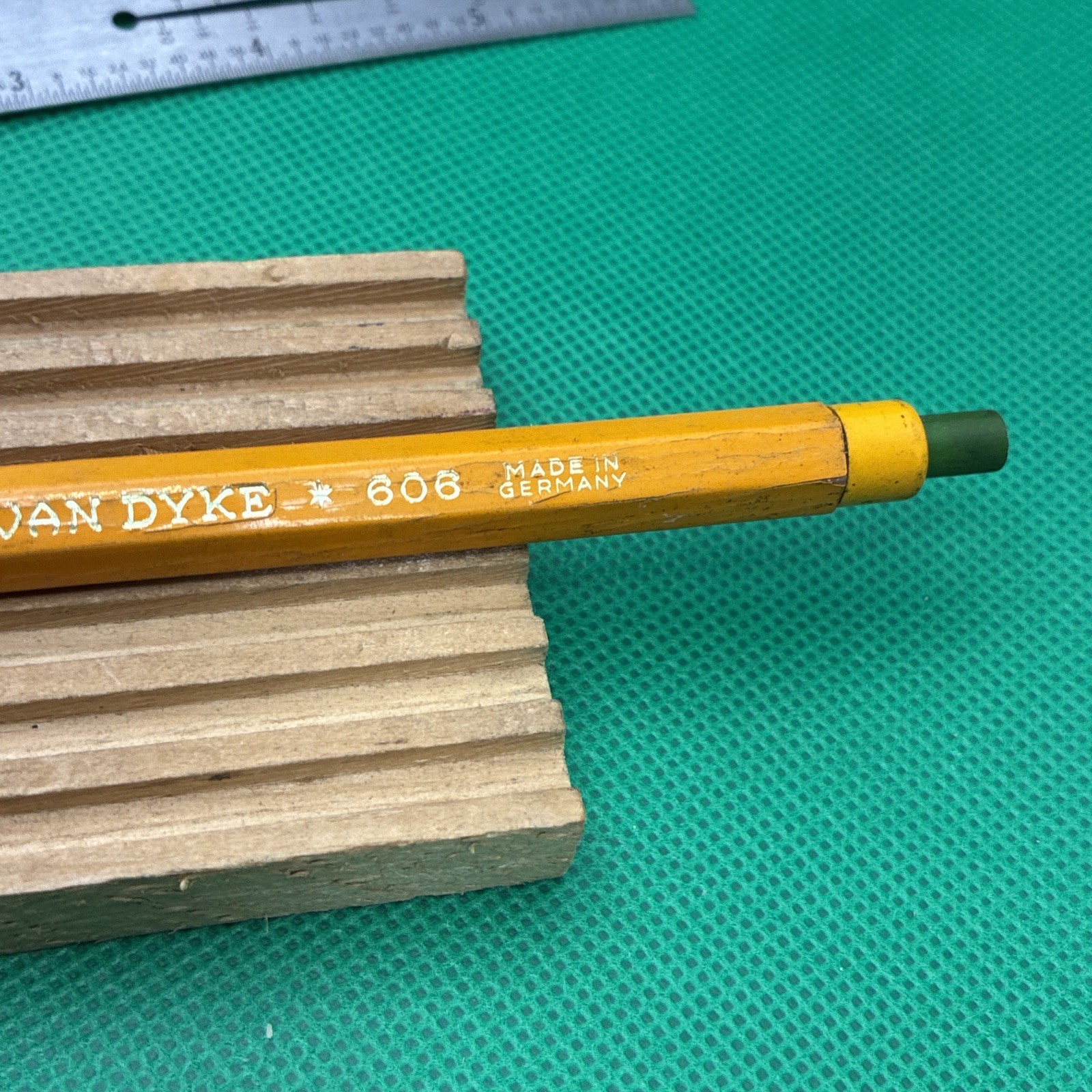 blue pusher EBERHARD FABER 606 ” VAN DYKE ” CHR MO LEADHOLDER pencil 2 mm Loc5