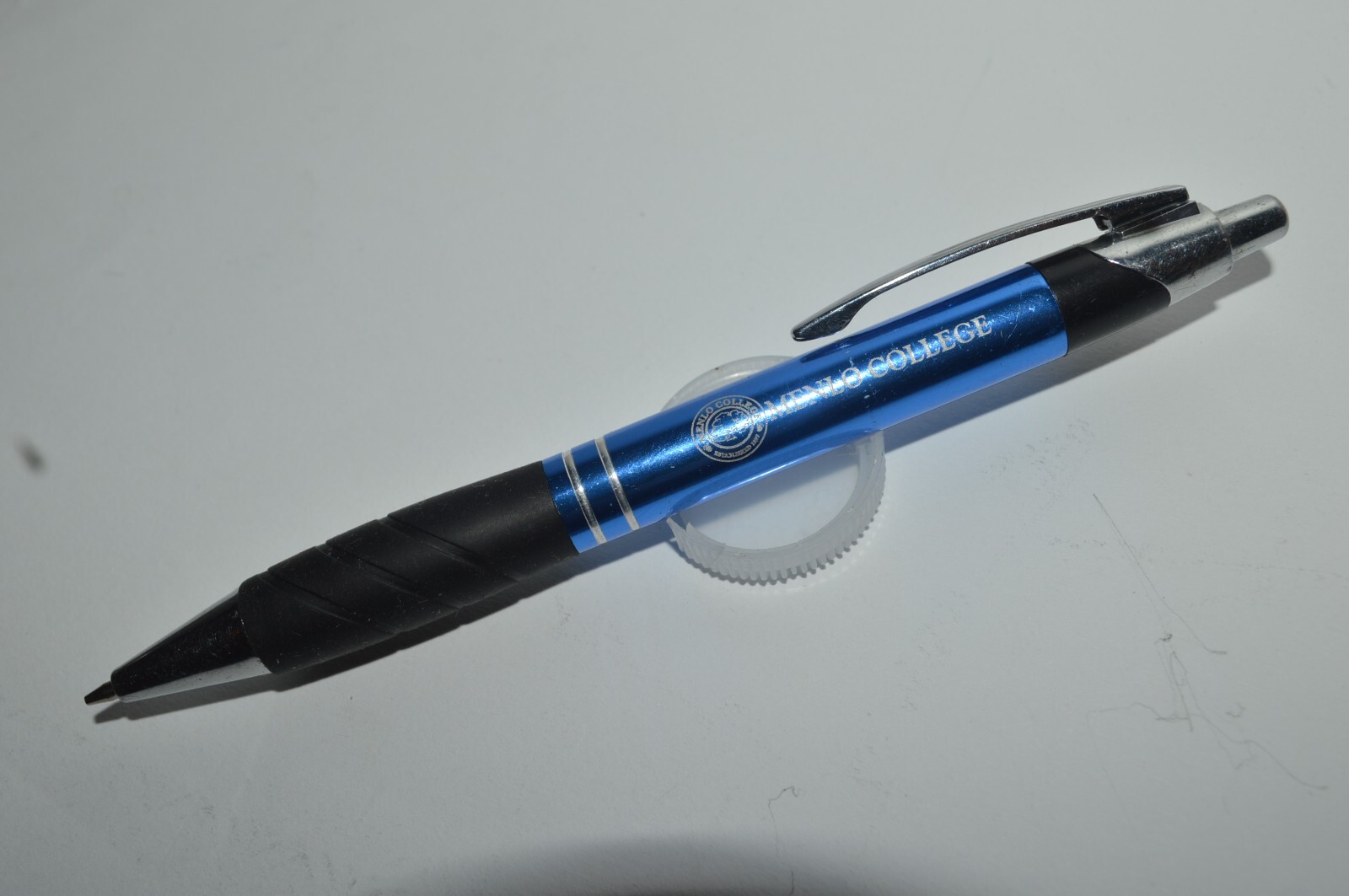 MENLO COLLEGE Automatic Pencil Promotional 0.7mm Blue Ergonomic Grip Tested