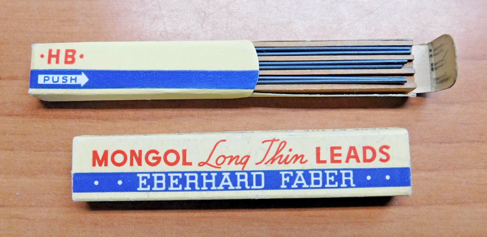VINTAGE EBERHARD FABER MONGOL”LONG THIN LEAD” FOR MECHANICAL PENCIL No. 4010 BOX