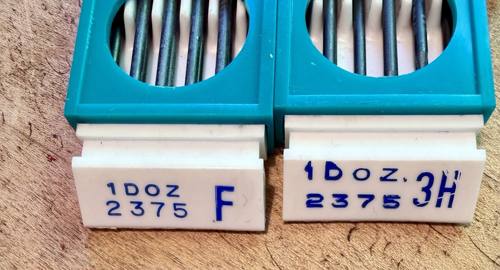 Vintage Berol Eagle Turquoise 2375 Drafting Lead Lot w/ Tubes 6H 2H H B HB F 2B