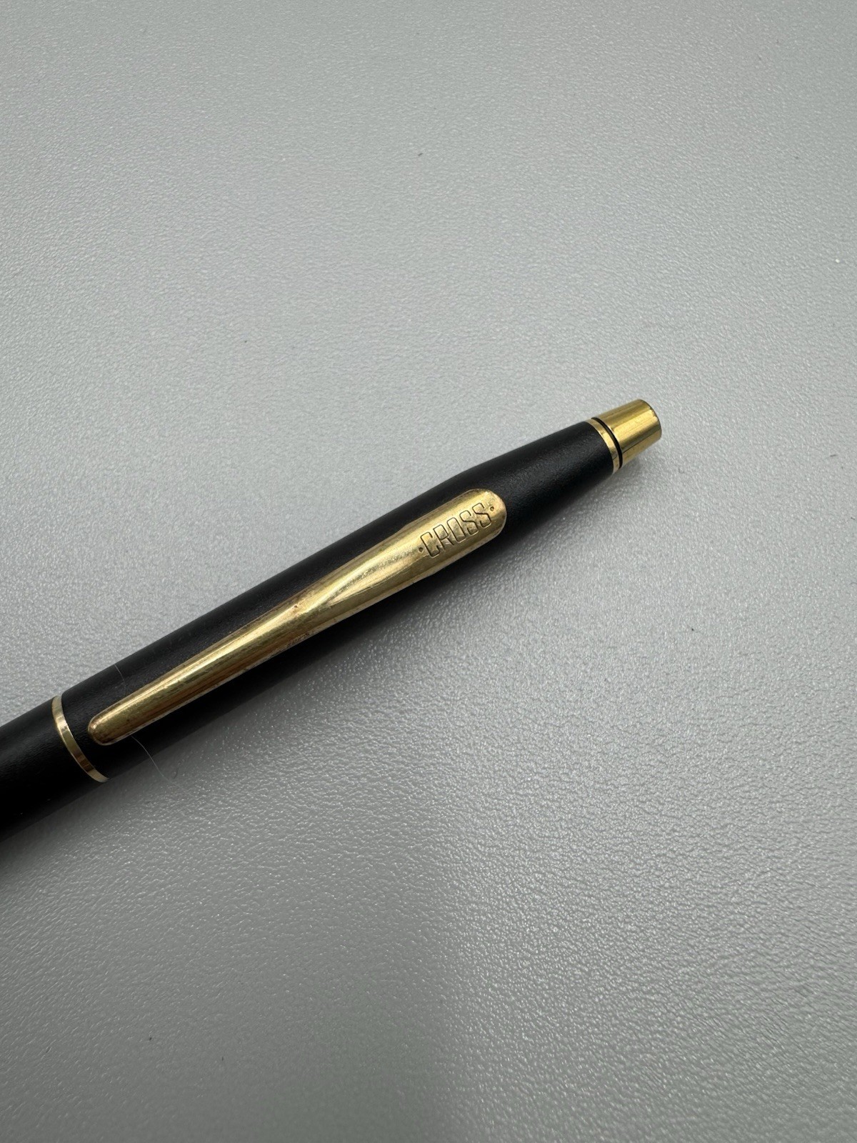 Vintage Cross Classic Century Gold Trim Mechanical Pencil Matte Black