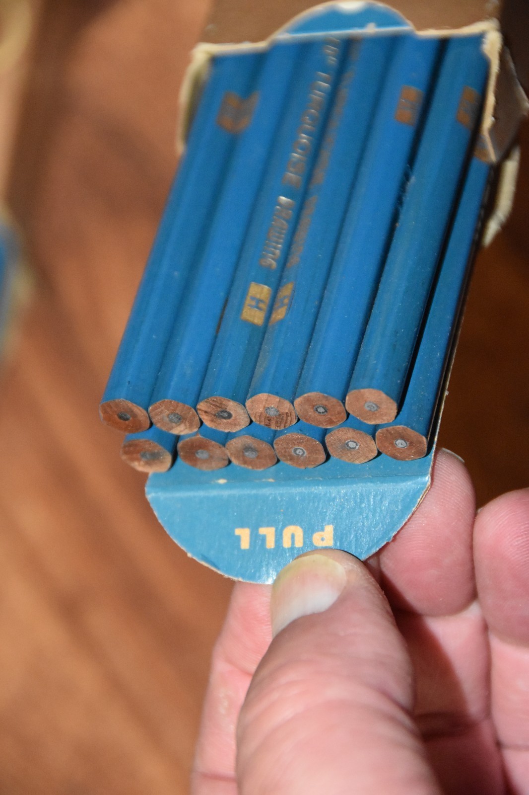 2 box Vintage EAGLE Turquoise Drawing 22 Pencils Electronic Graphite H Lead
