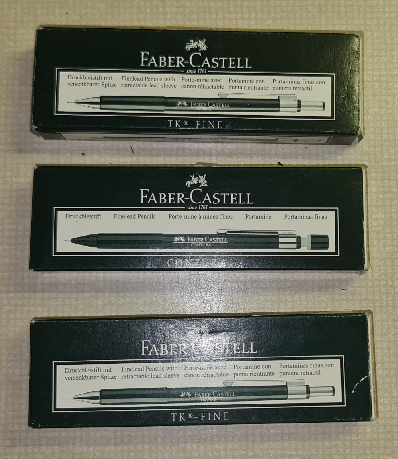 Big Lot 19 * FABER CASTELL Contura / TK Fine mechanical pencils all new