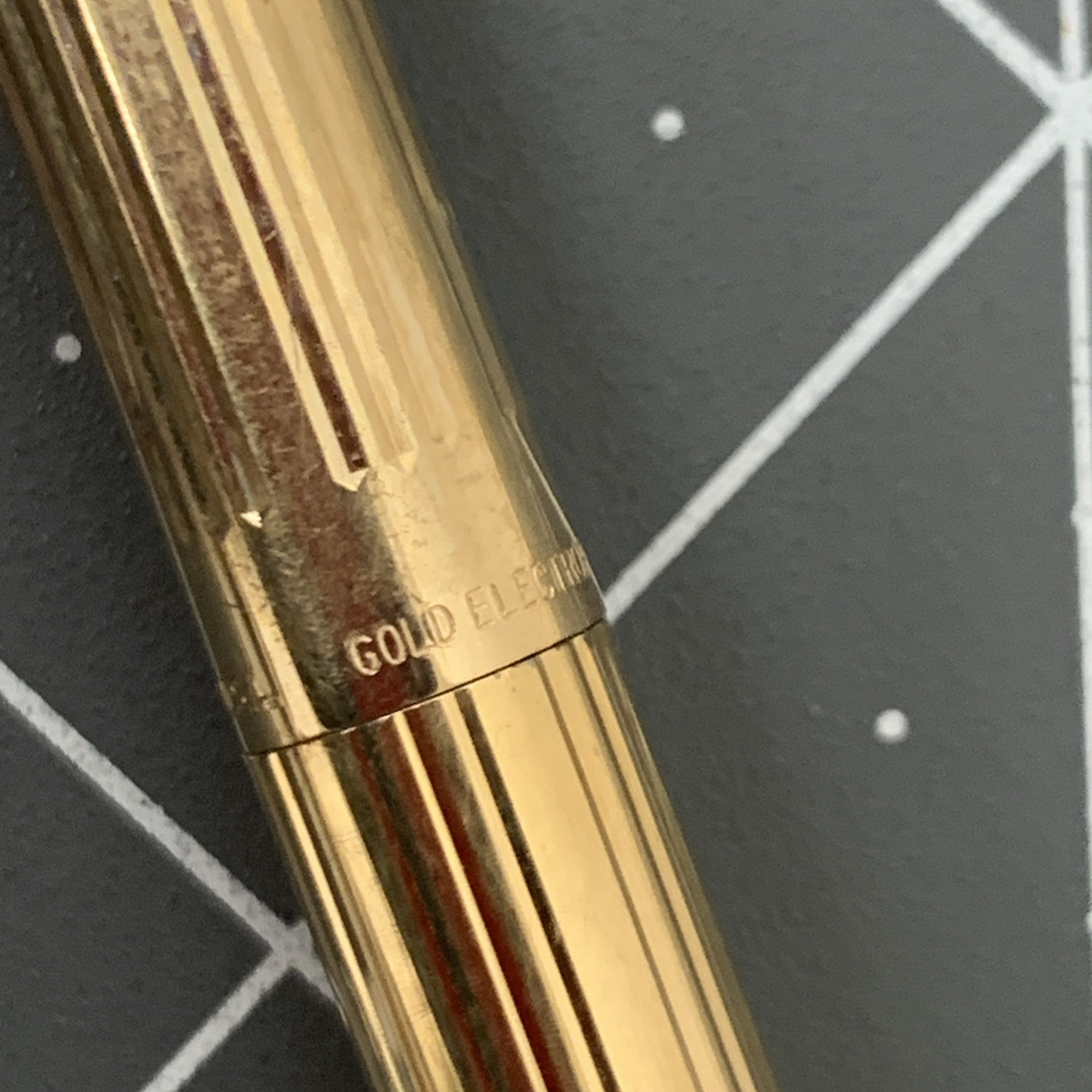 VINTAGE SHEAFFER GOLD FILLED MECHANICAL PENCIL Crown USA RARE * needs Lead