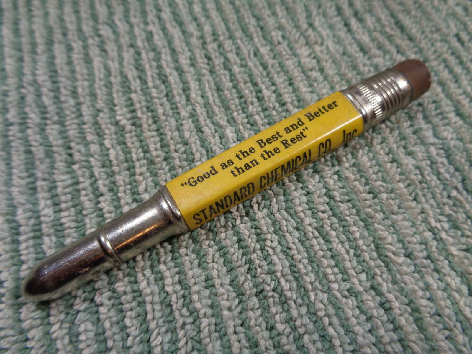 Vtg Standard Fertilizer Chemical Mechanical Pencil Spare Lead Storage Container