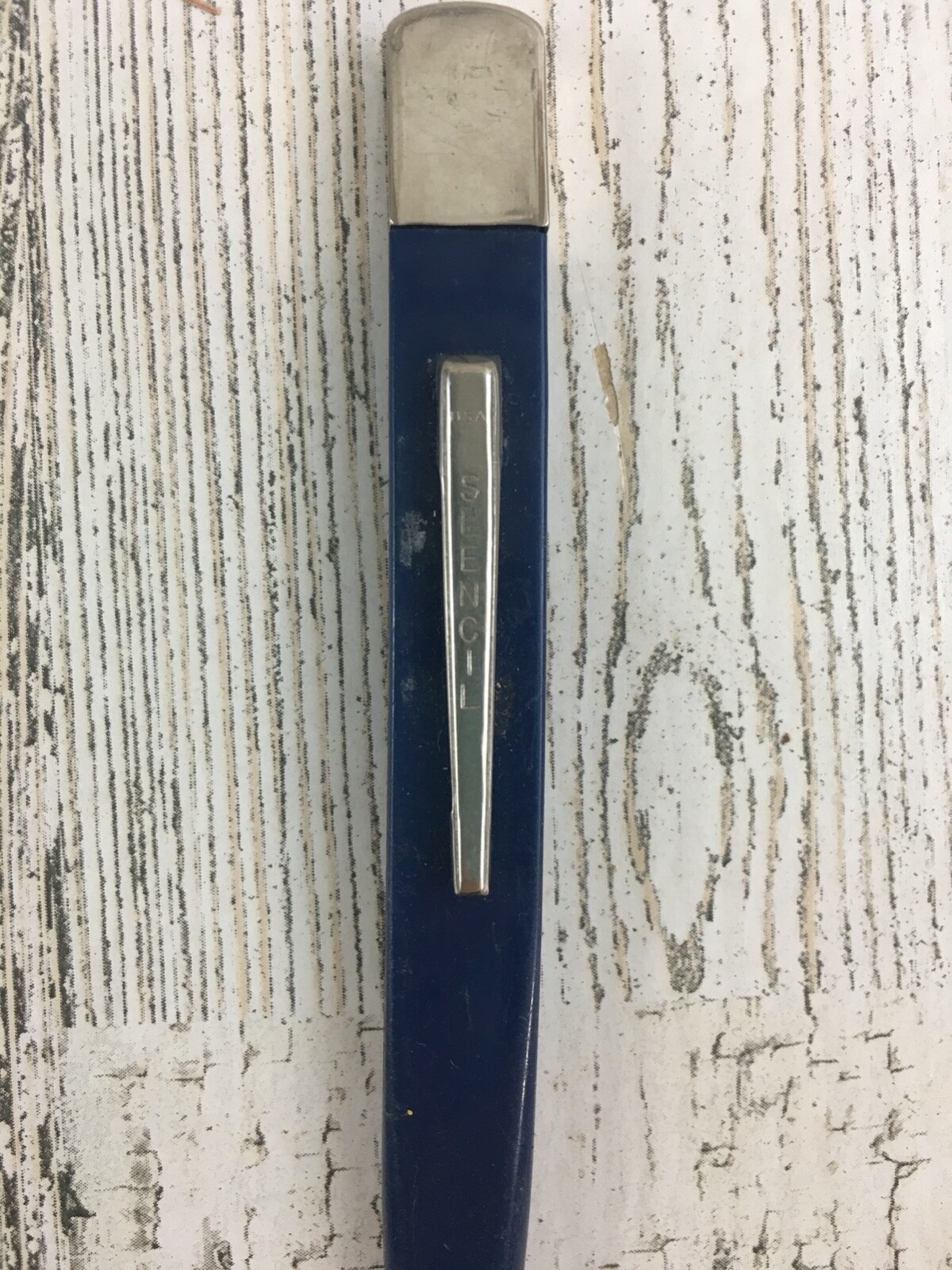 Vintage Slencil Flat Mechanical Pencil Blue