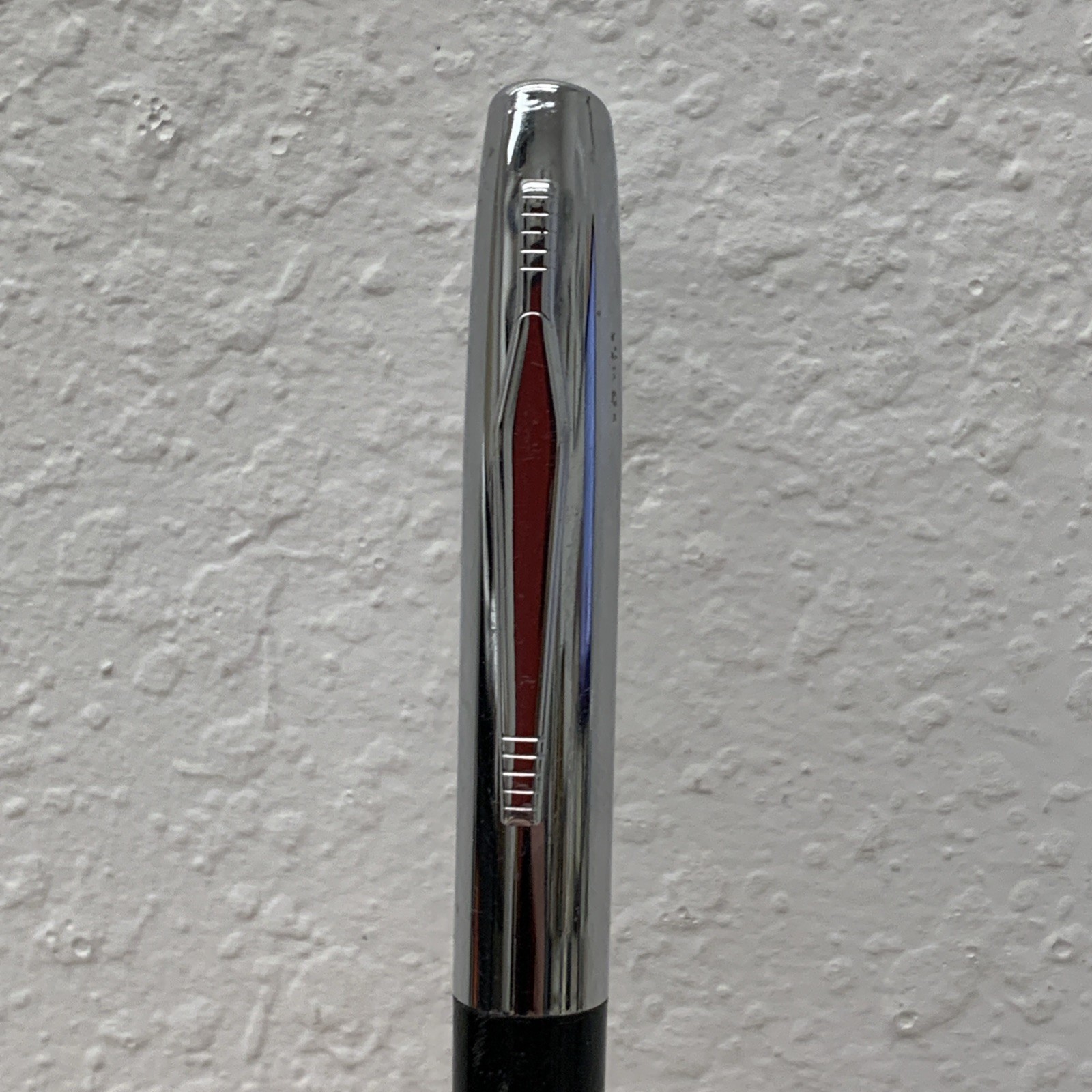 Vintage Mechanical Pencil Enjay Chemical Company Oil Fuel Silver Chrome Black