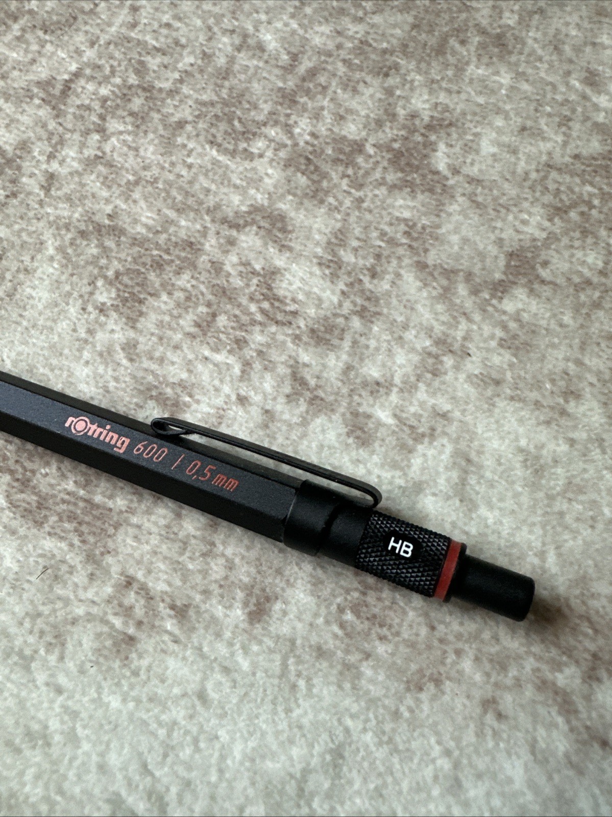 rOtring 600 Mechanical Pencil | 0.5 mm | Full-Metal Body | Black