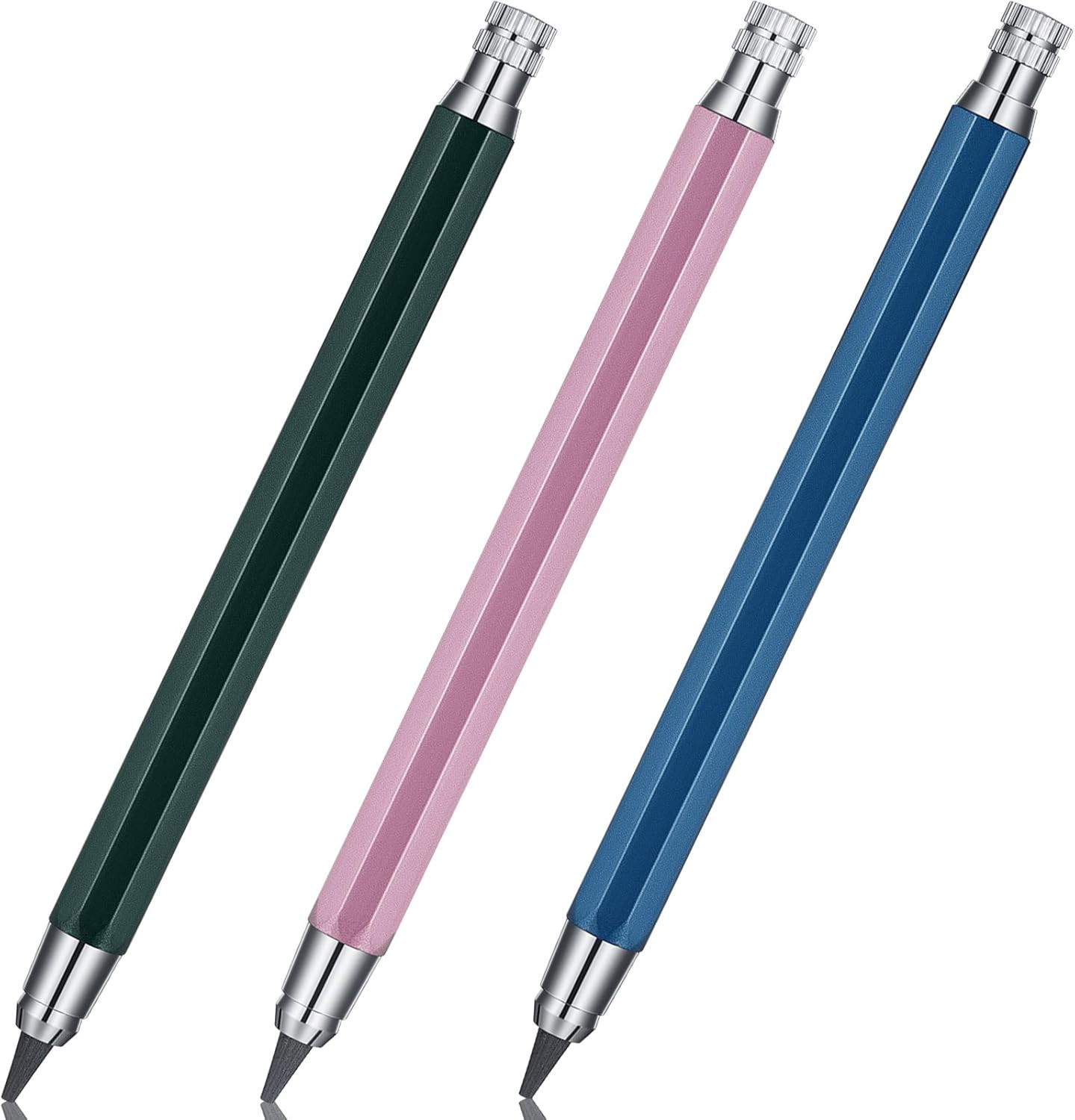 3 Pcs 5.6 Mm Lead Holder Mechanical Pencils Sketch up Automatic Clutch Graphite
