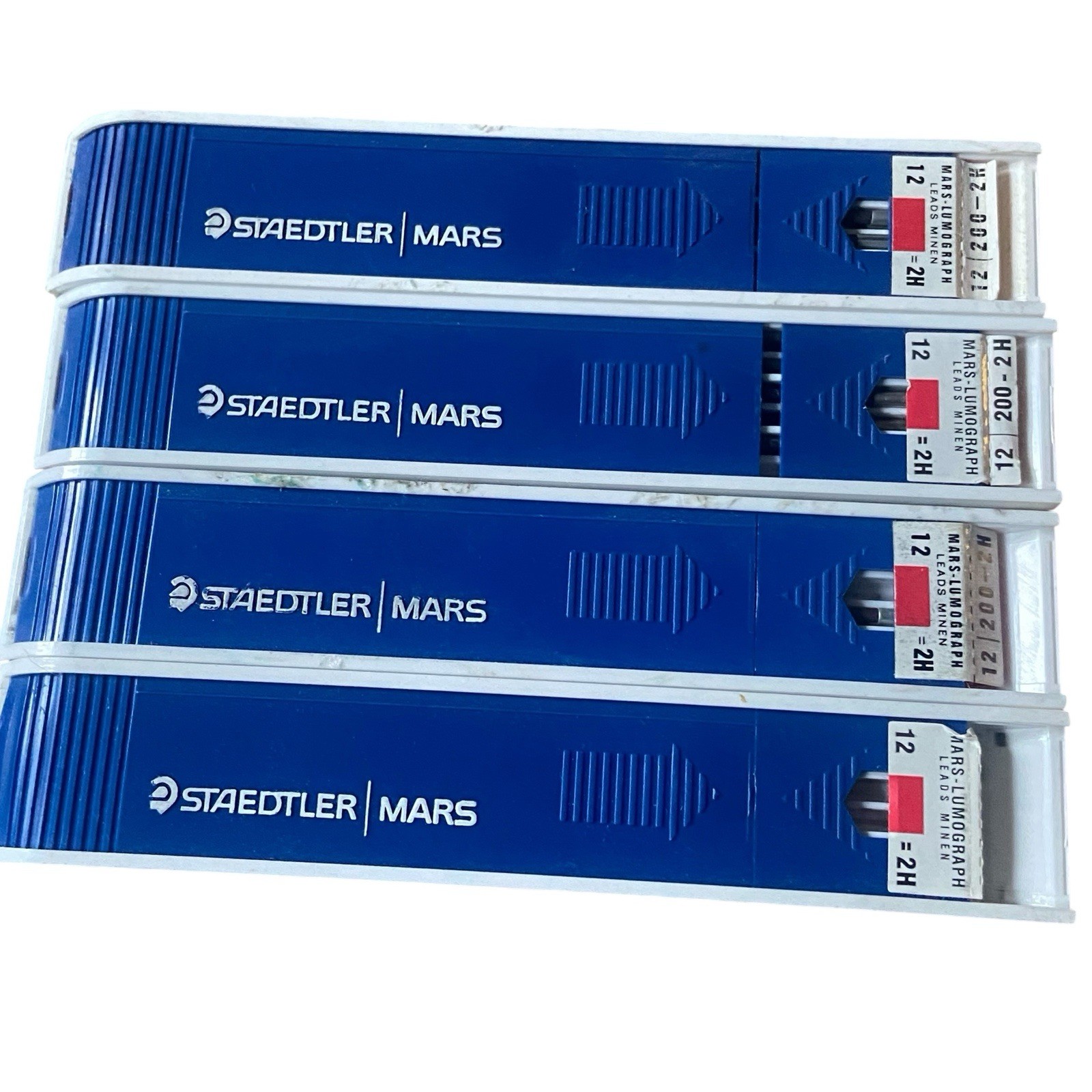 Vintage Staedtler Mars 780 Leadholder 3 Mechanical Pencils & 4 Leads Germany
