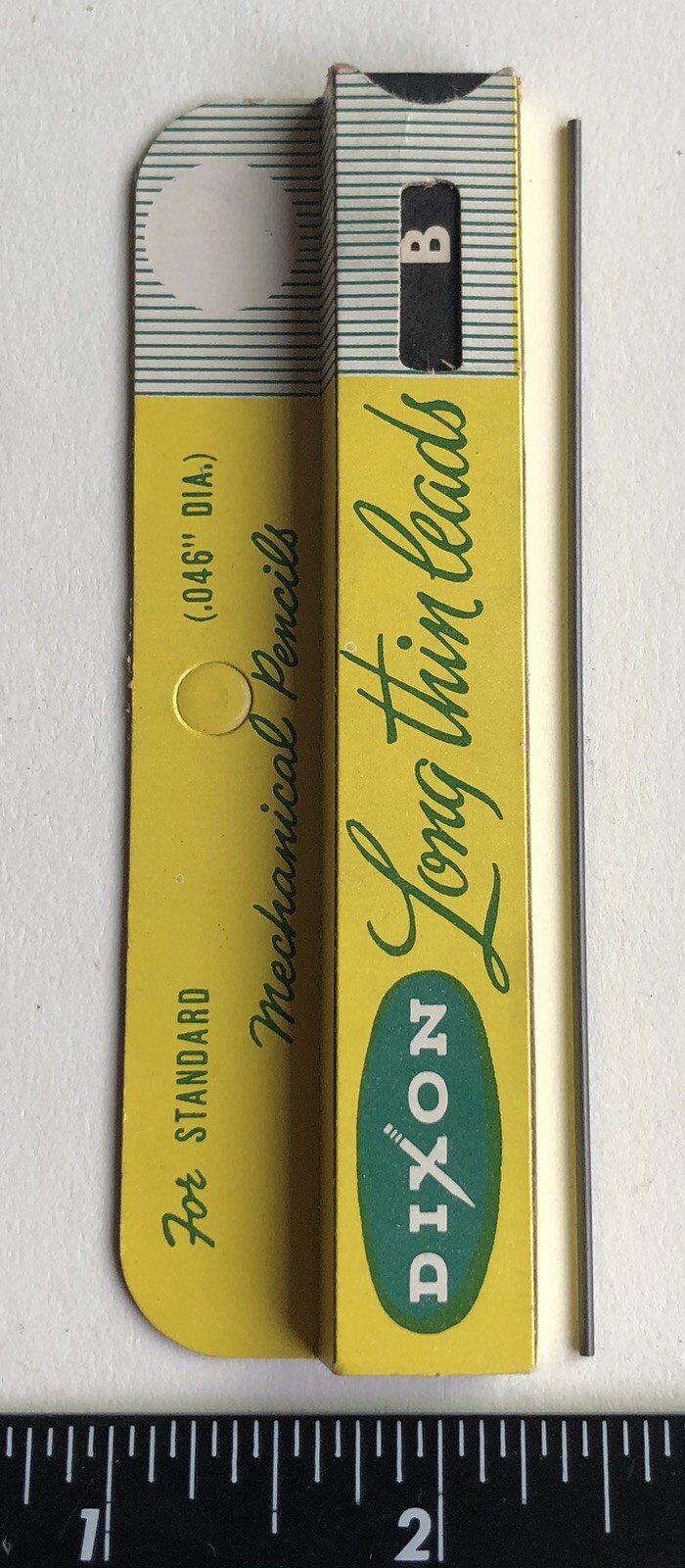 Vintage DIXON Mechanical Pencil Lead 1.1mm B 12pk NOS Sleeve Card USA