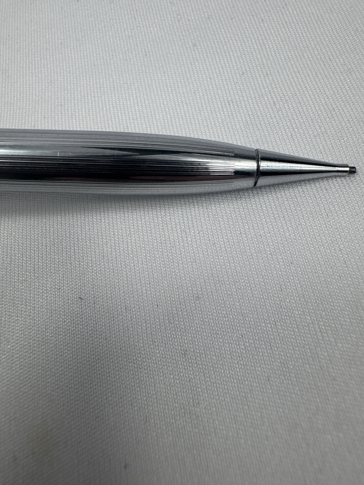 Vintage Sheaffer Chrome Mechanical Pencil Silver Tone White Dot Made In USA