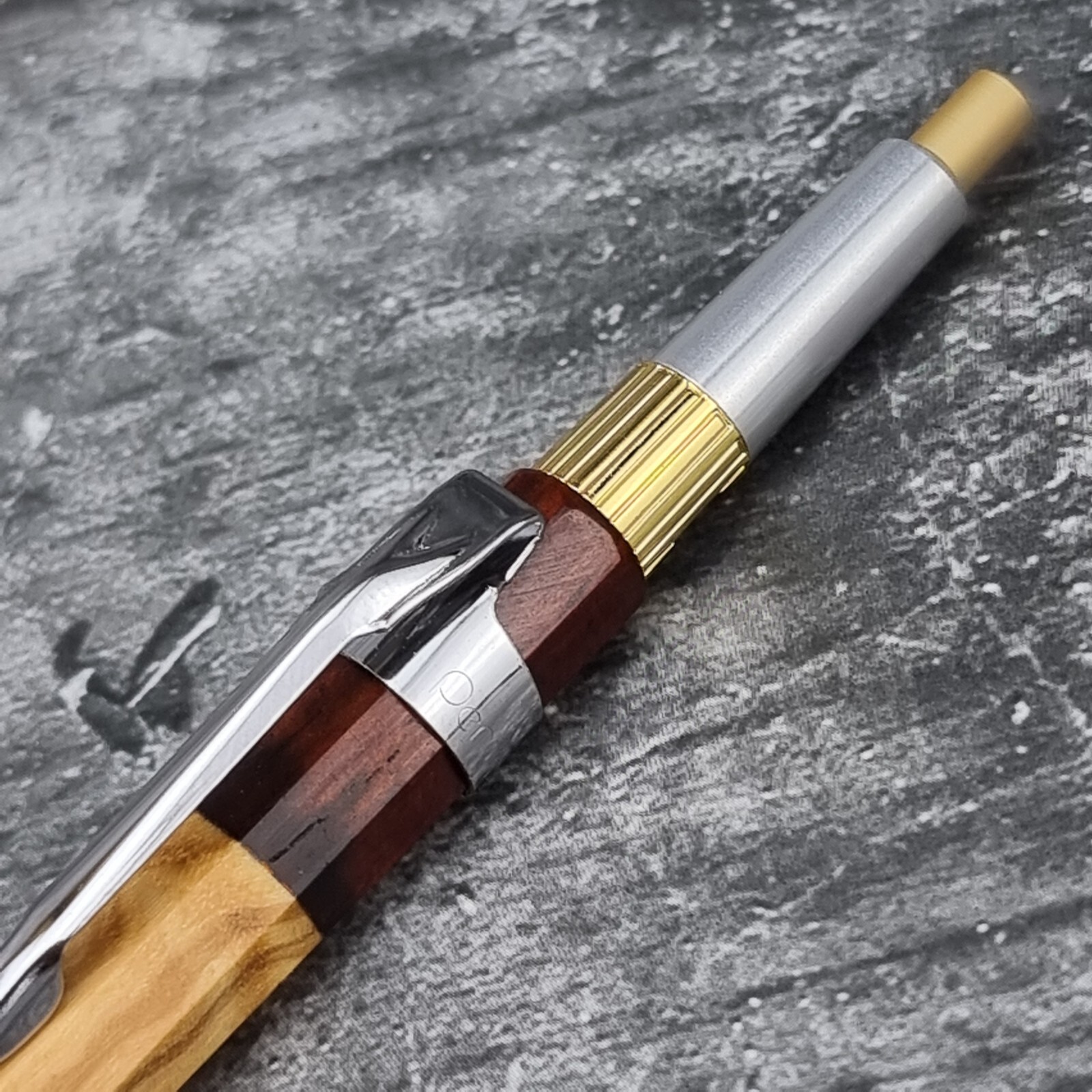 Hand Crafted Pentel PG5 Mechanical Pencil with Octagonal Wood Barrel