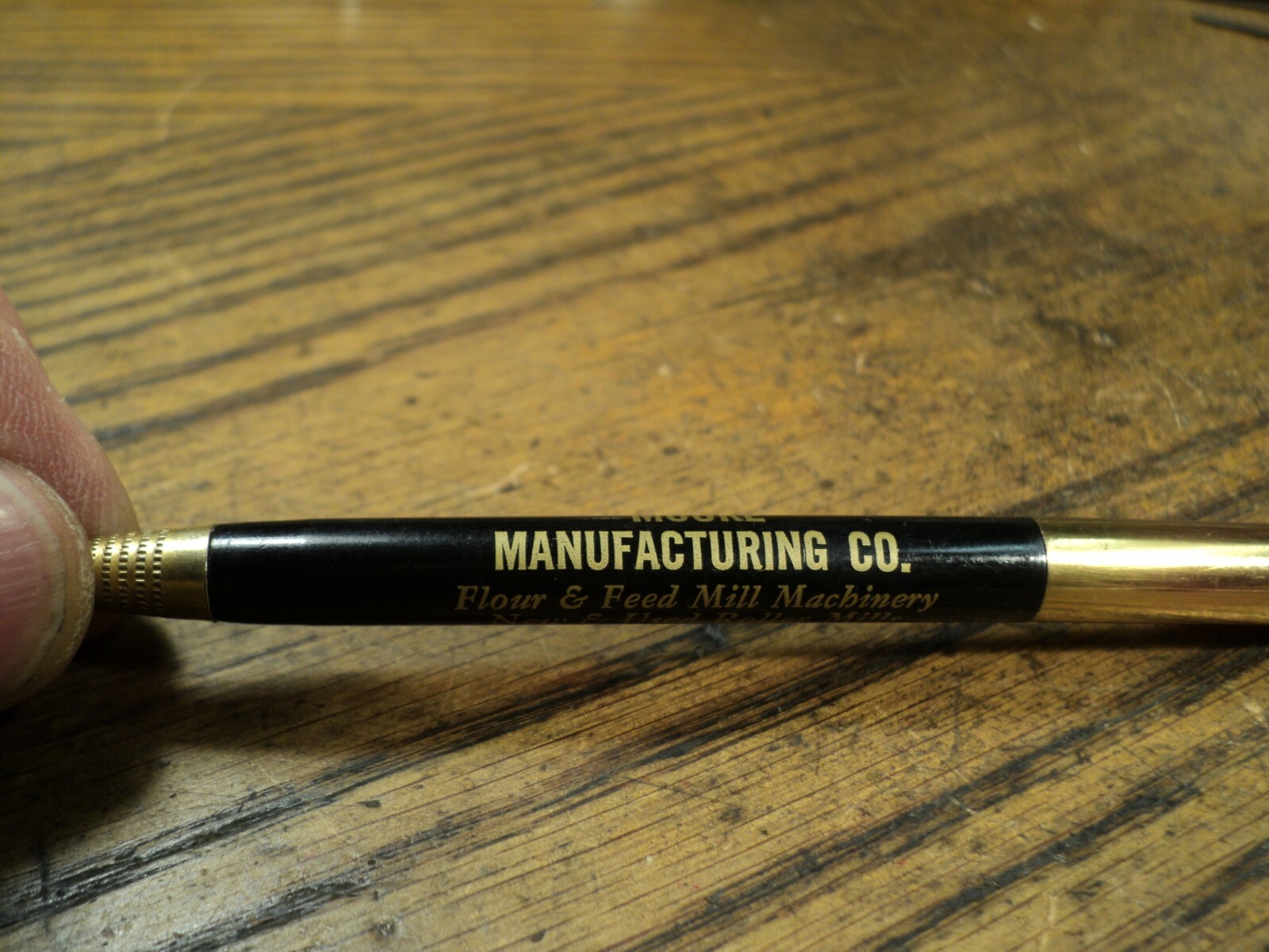 Vintage Mechanical Pencil Moore Manufacturing Co Flour & Feed Mill Machinery