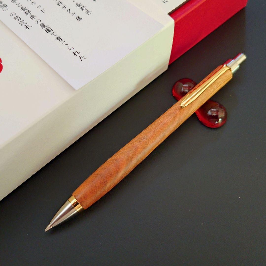 [Takumi Shu Shu Tsubaki/Aketsubaki] Mechanical pencil (cherry) Old wood pen
