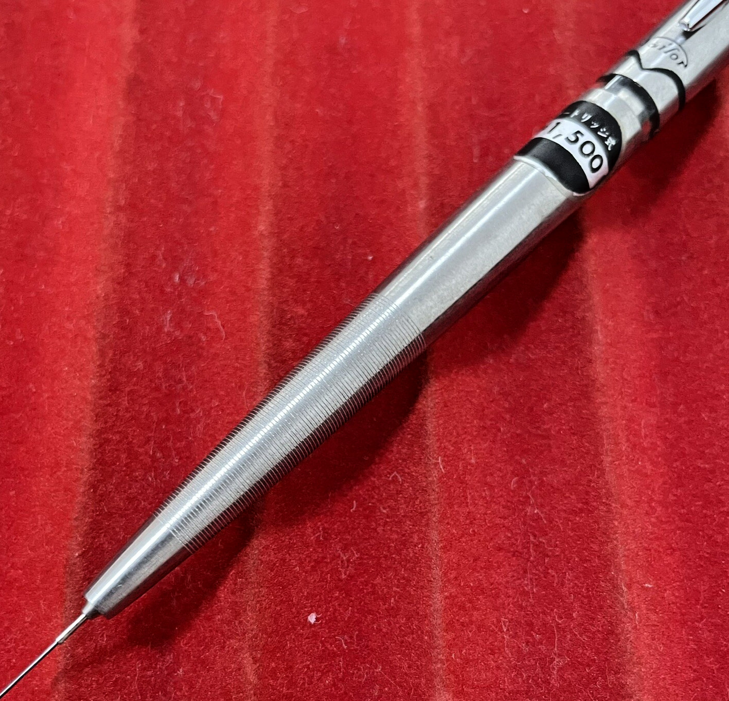 Sailor Cassette Mechanical Pencil Stainless Steel Etched Made in Japan