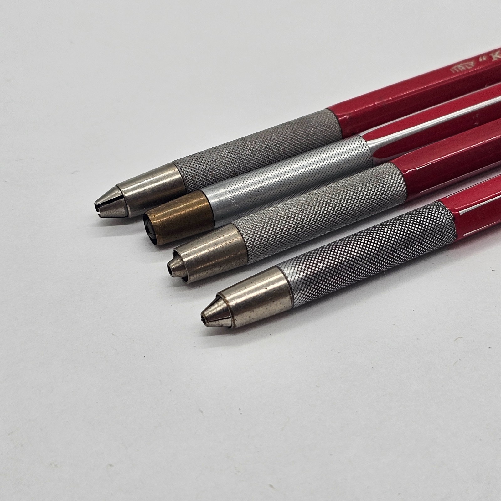 Koh I Noor 5611 Mechanical Lead Pencils Holders 4 Pieces Vintage Drafting