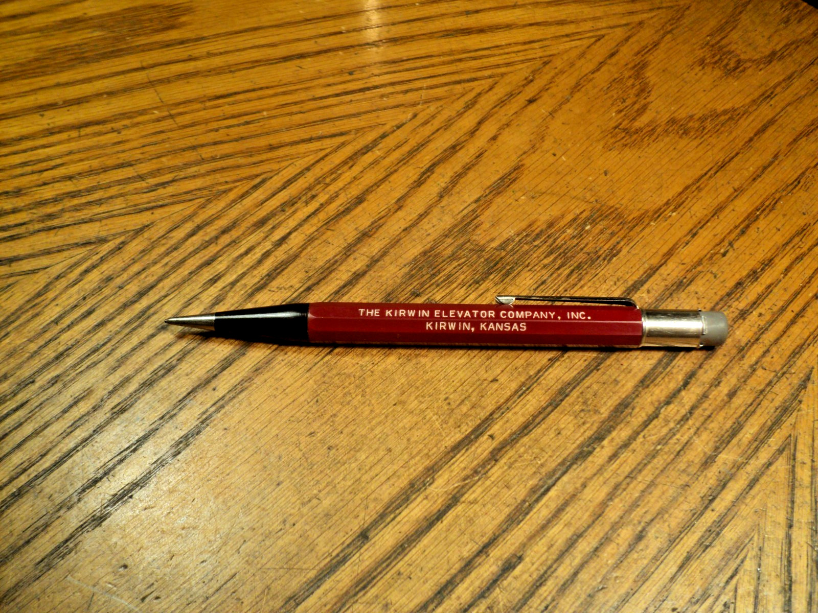 Vintage Autopoint Mechanical Pencil Kirwin Elevator Company 5-5/8″ Long USA