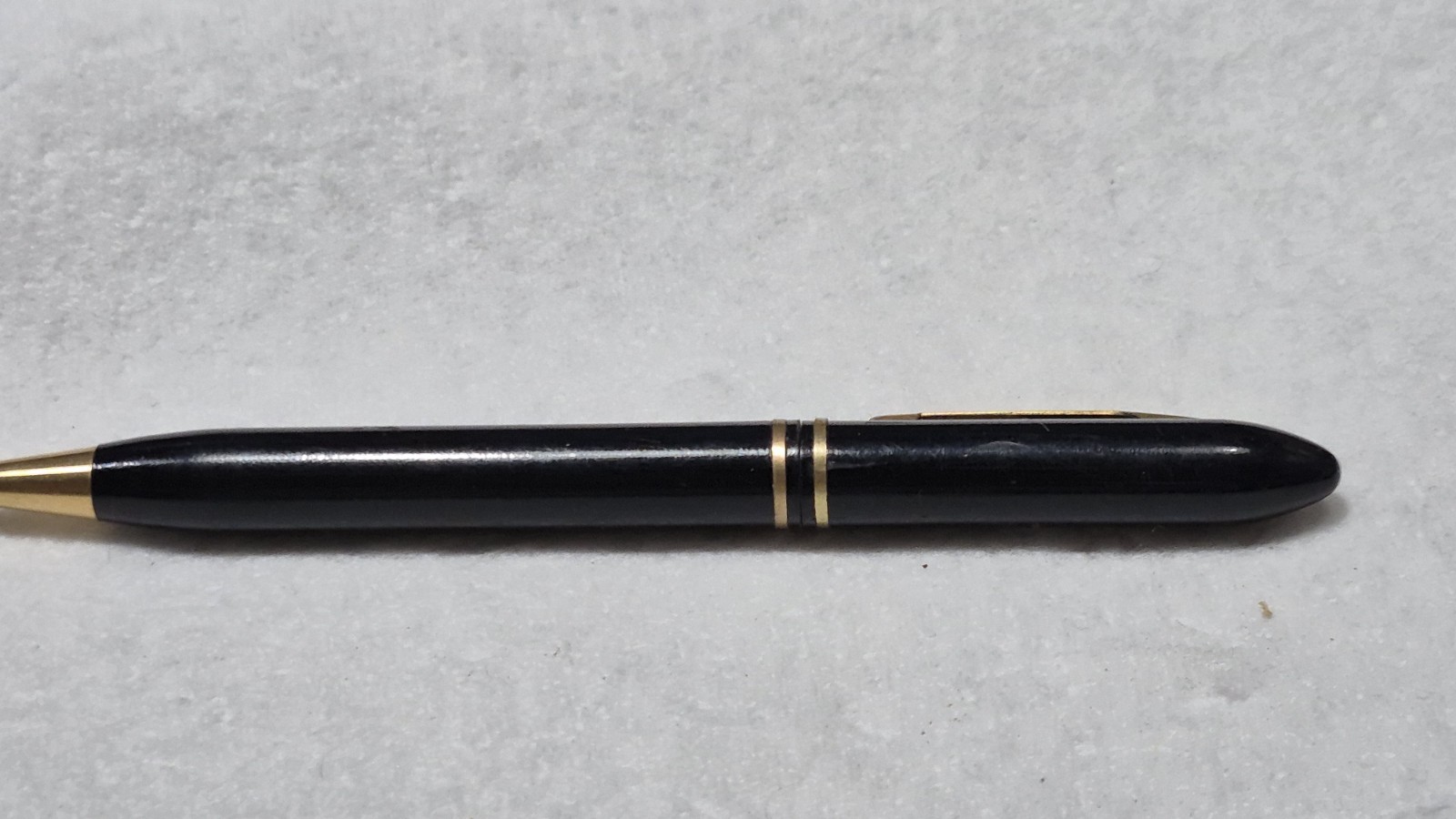 “Midway Fishing Tool Co.” Black/Polished Brass Trim Working Mech Pencil