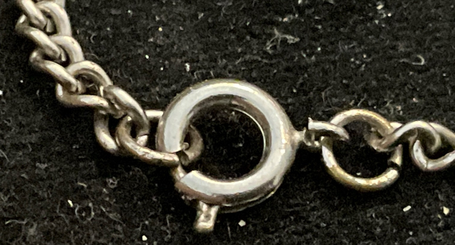 Vtg. Silver-plated 22″ Neck Chain + Vtg. Mechanical Pencil/Silver or Nickel Plt.