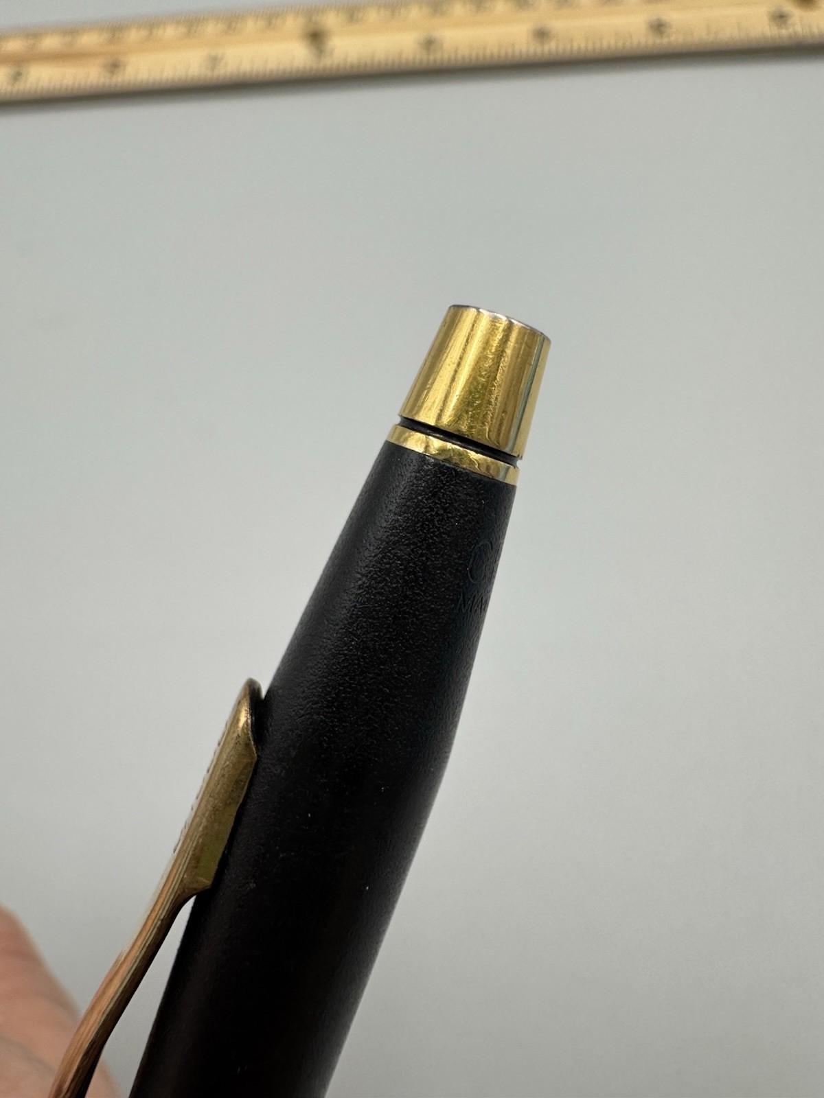 Vintage Cross Classic Century Gold Trim Mechanical Pencil Matte Black