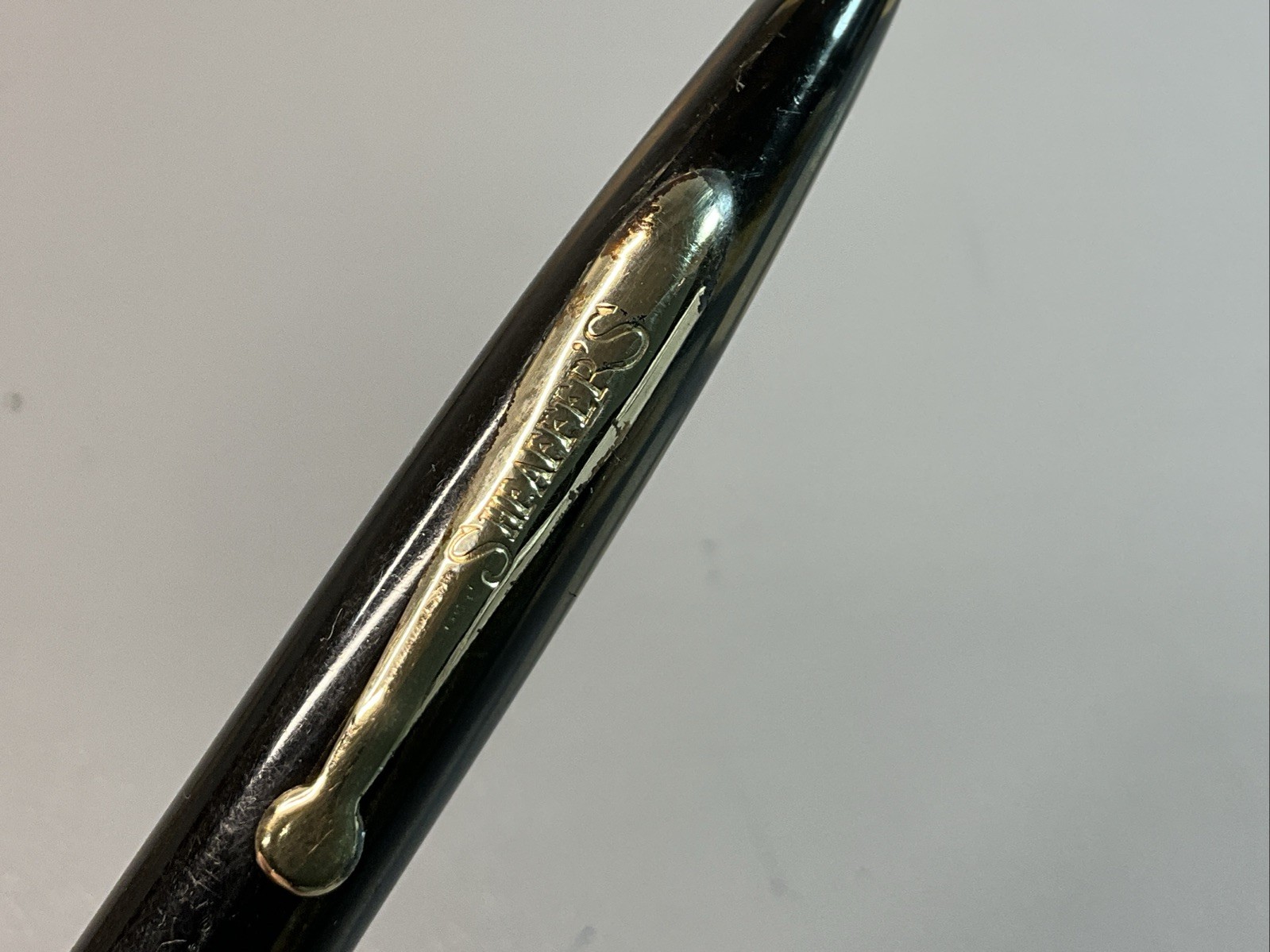 VINTAGE 1930’S SHEAFFER BALANCE MECHANICAL PENCIL GOLDEN BROWN CELLULOID (S1198)