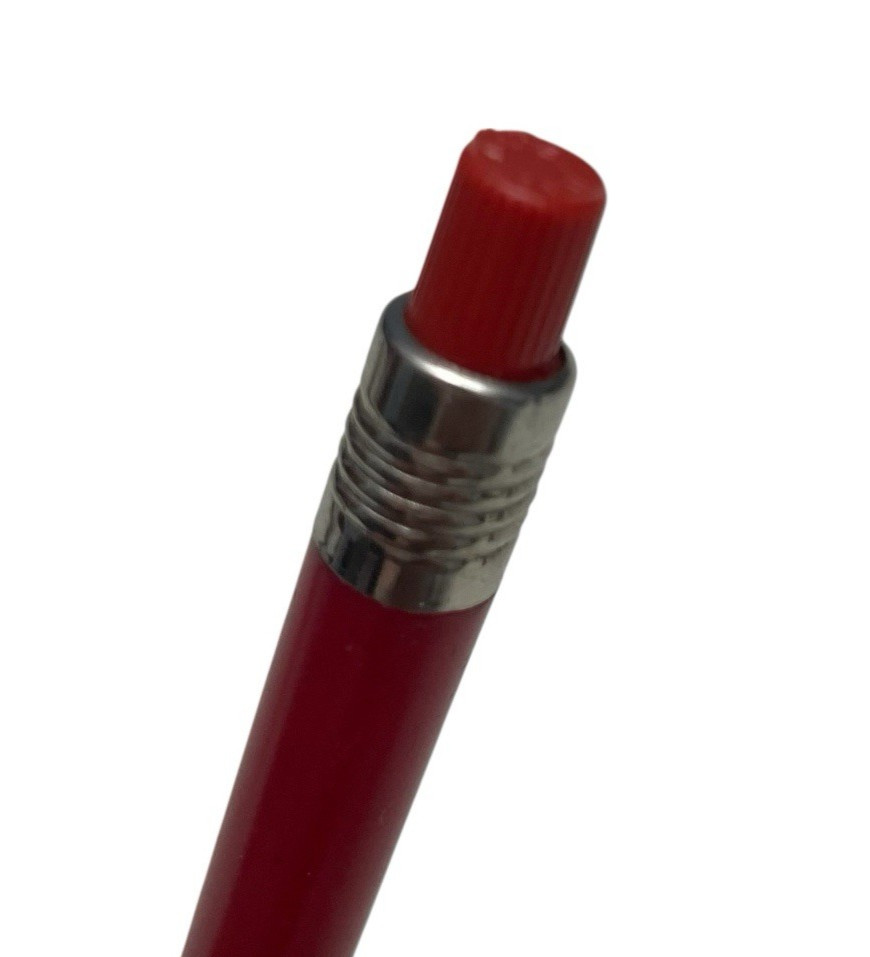 Vintage 3m Mechanical Pencil Red Grease Crayon Leads Twist Action Advertising