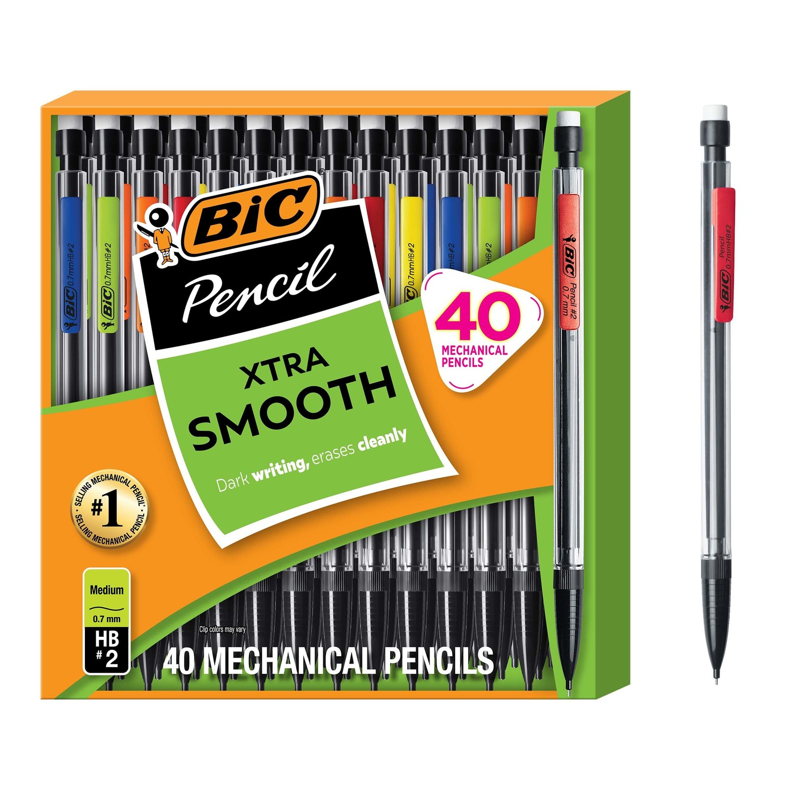 BIC Xtra Smooth Mechanical Pencil with 0.7 mm Medium Point Refillable and