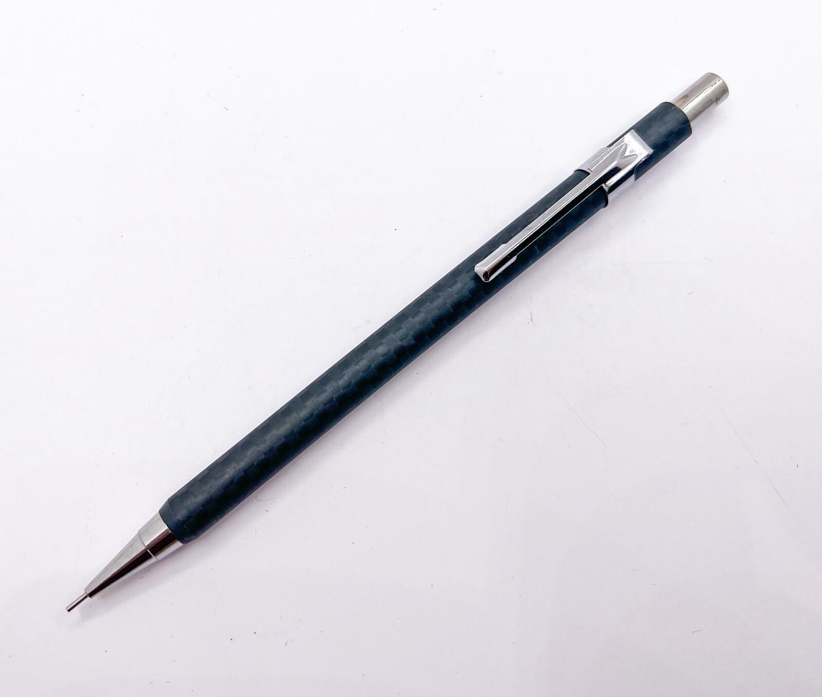 New carbon fiber MECHANICAL PENCIL 0.7 0.7mm Push Drafting Fully Functional