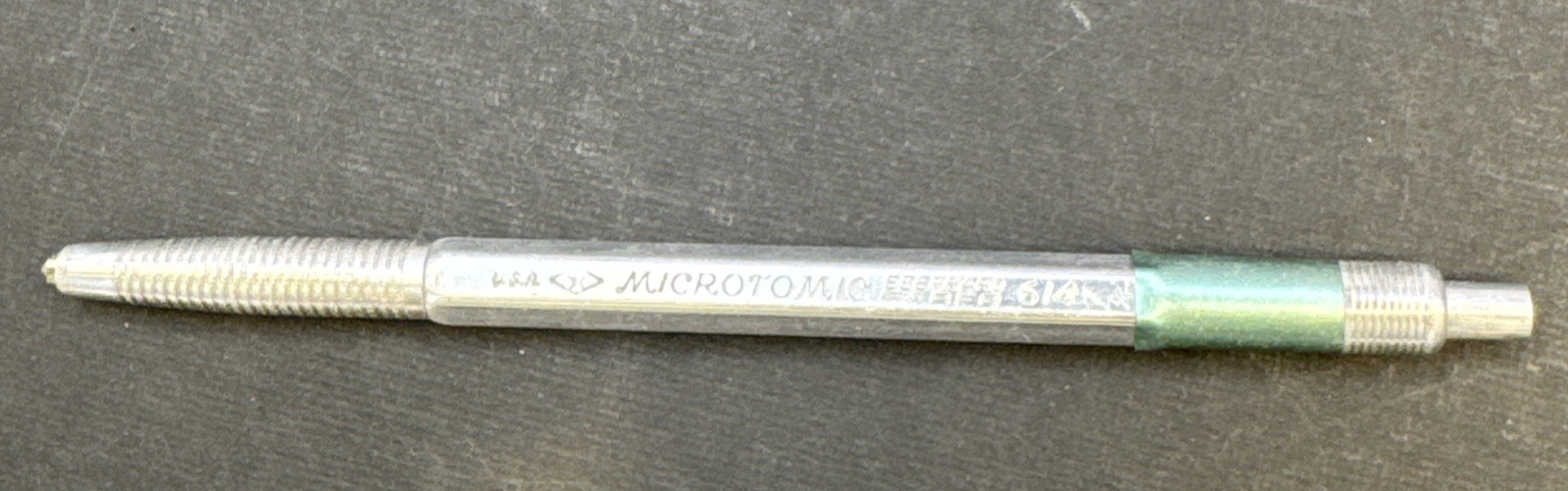 Vintage Eberhard Faber Microtomic 614 Mechanical Pencil Aluminum USA Rare 70’s