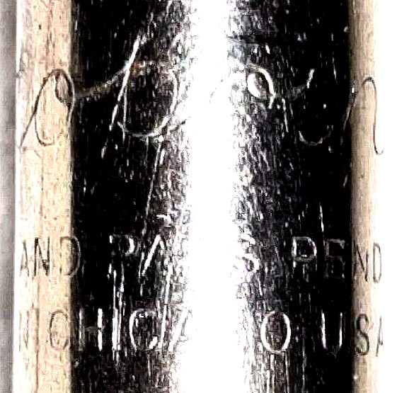 “AUTOPOINT…*For Real Thin Lead Only” Brown & Black/Chrome Trim Working Pencil