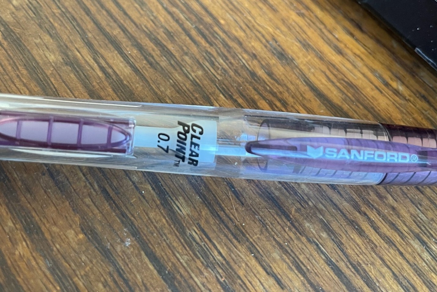 Sanford Clear Point Purple Barrel 0.7mm Mechanical Pencil Lead Slightly Used