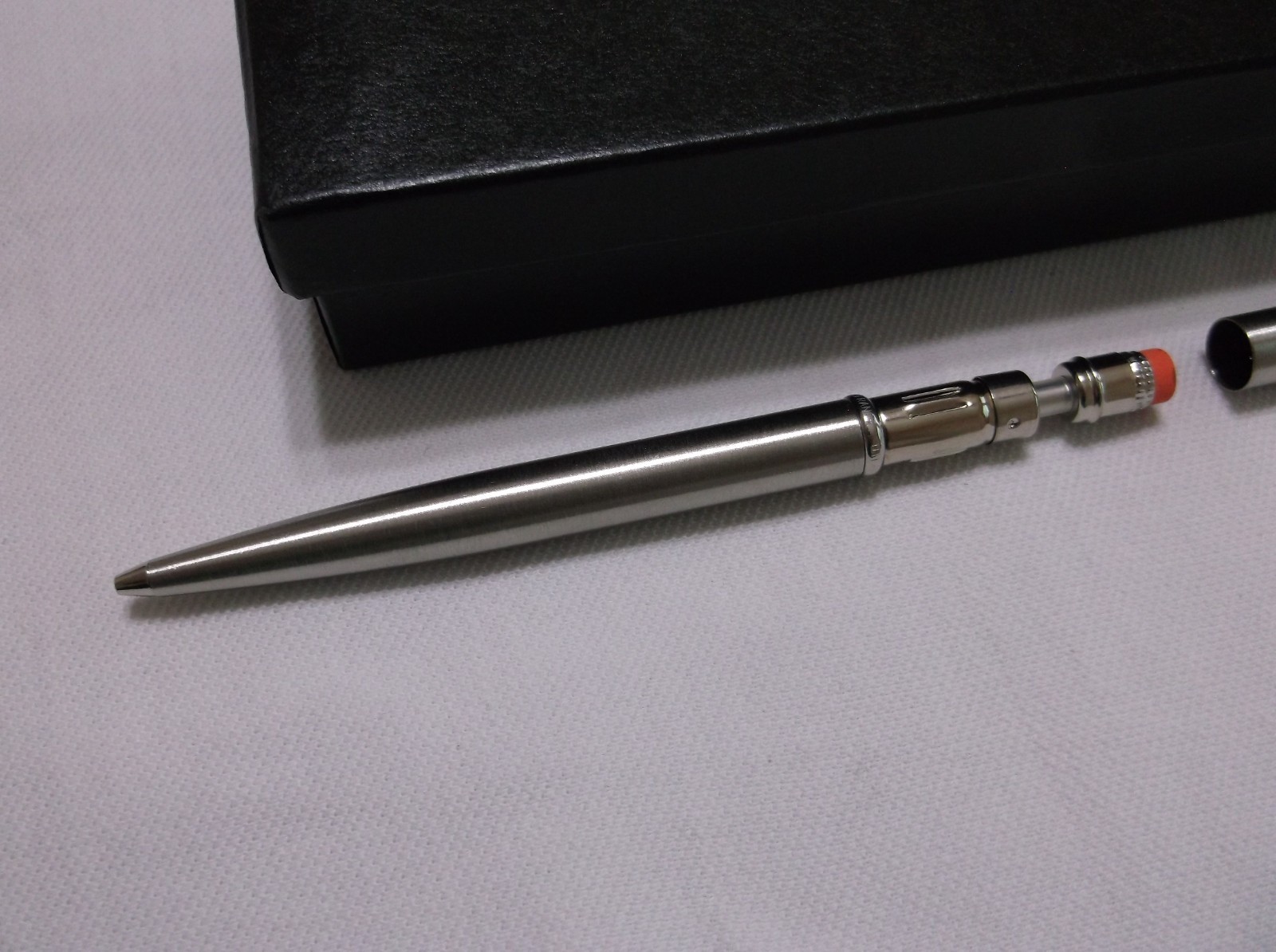 PARKER INSIGNIA STAINLESS STEEL & CHROME TRIM .5MM PENCIL WITH ERASER