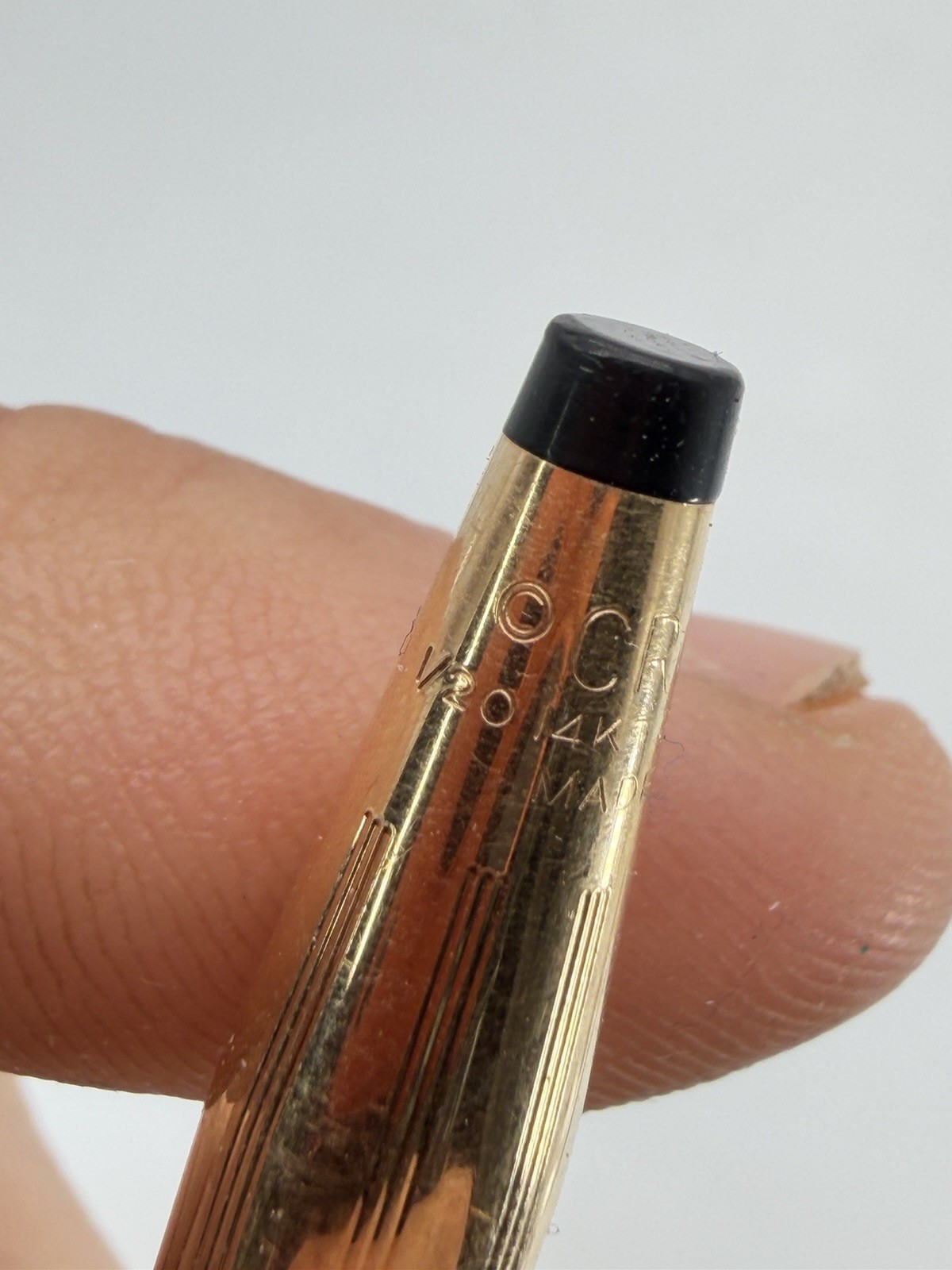 Vintage Cross 1/20 14k GF Gold Filled Floral Rose Mechanical Pencil USA RARE