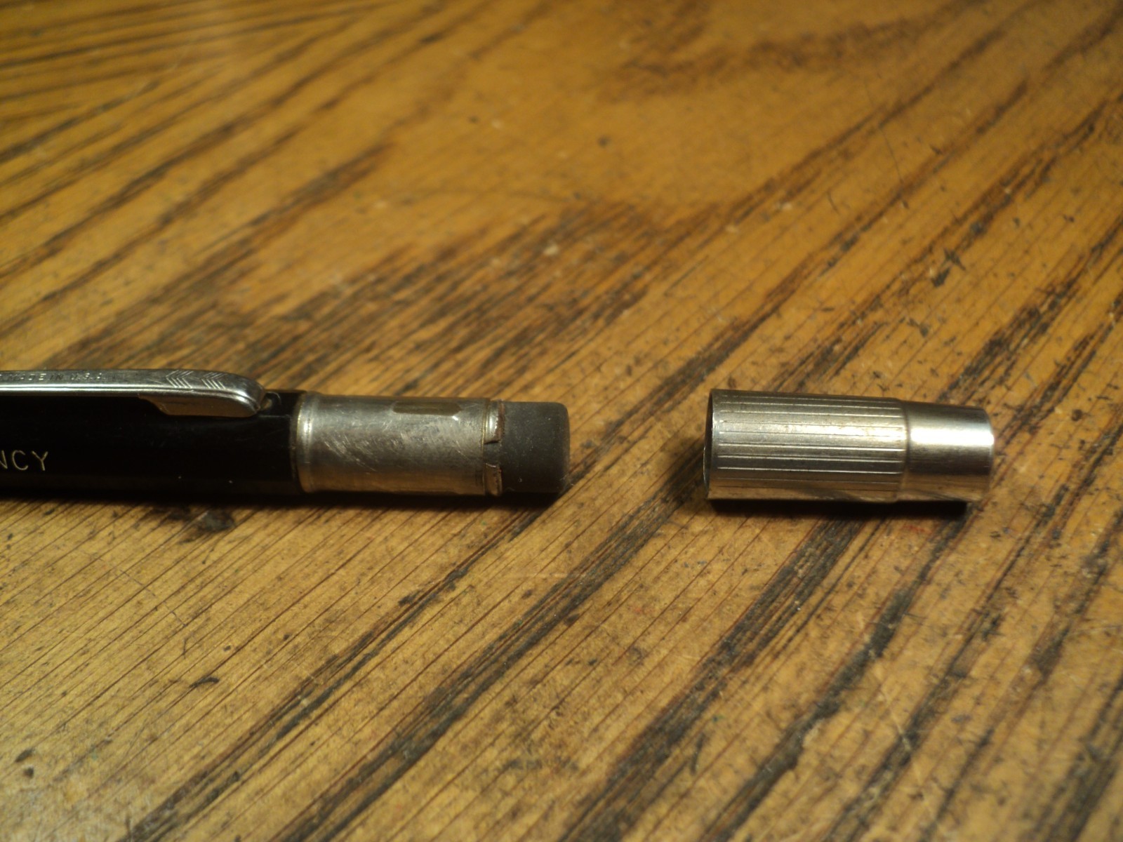 Vintage Autopoint Mechanical Pencil Crownover Insurance Agency Metal Cap USA